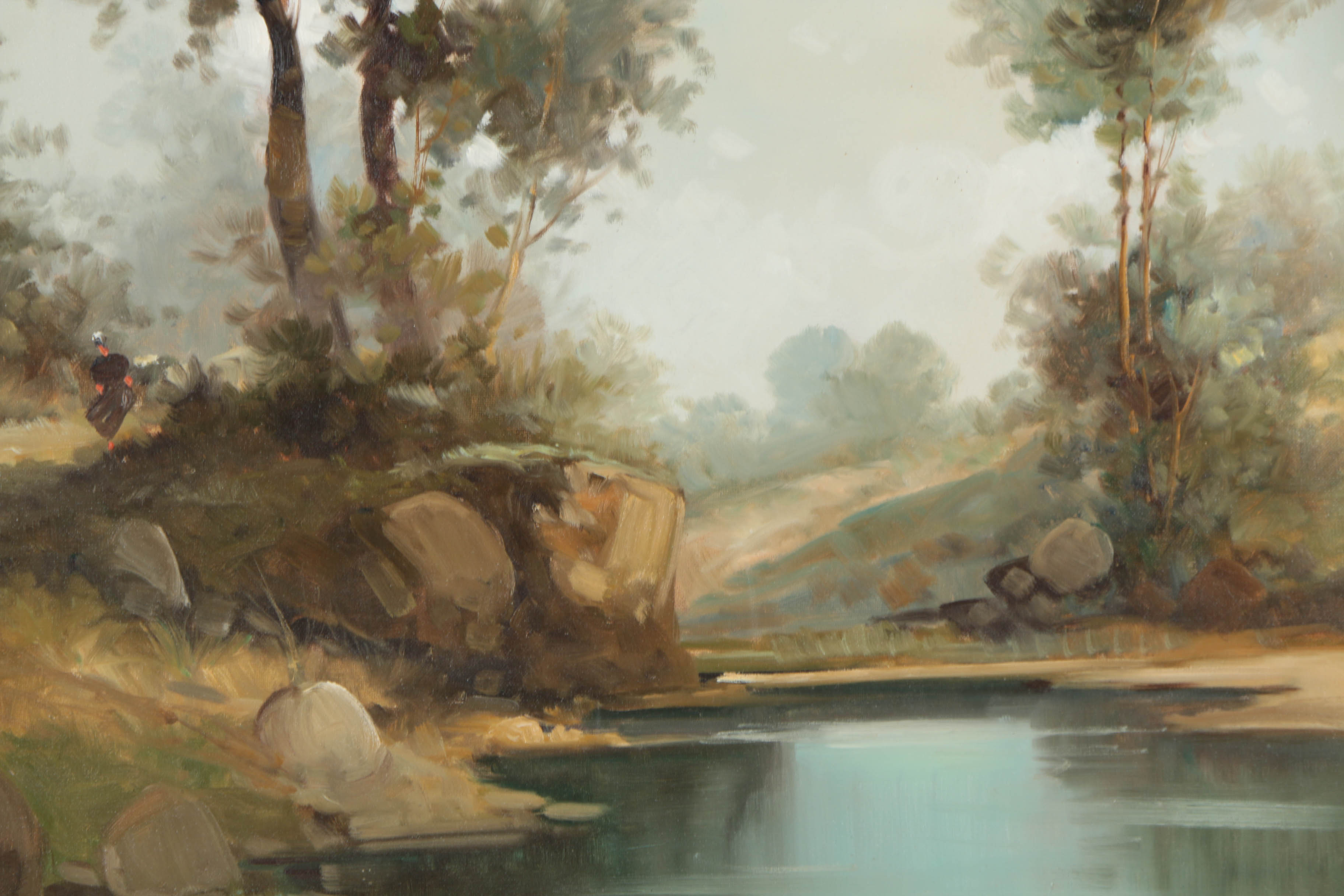 Jacopo della Selva Oil Painting on Canvas Romantic Rural Landscape