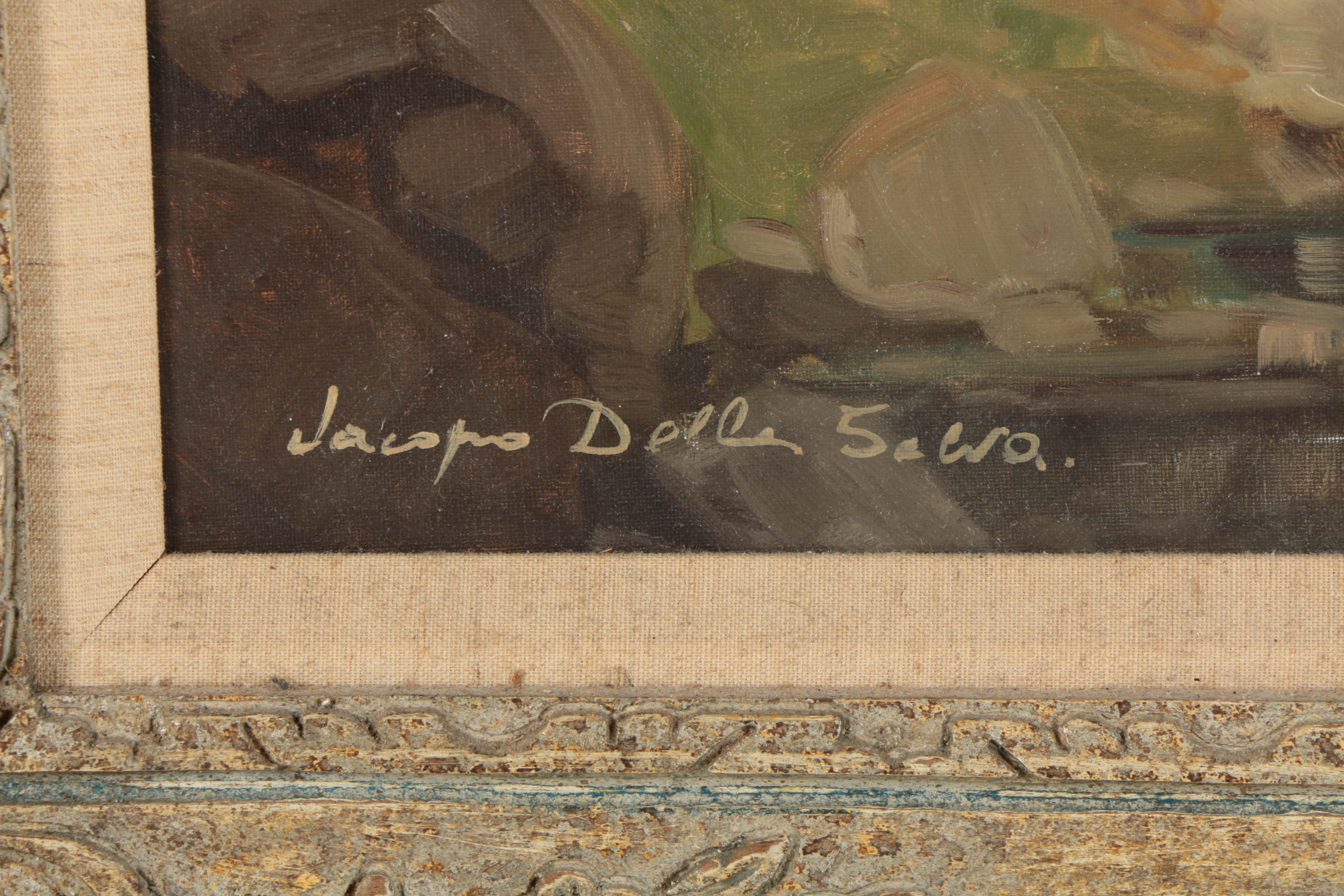 Jacopo della Selva Oil Painting on Canvas Romantic Rural Landscape