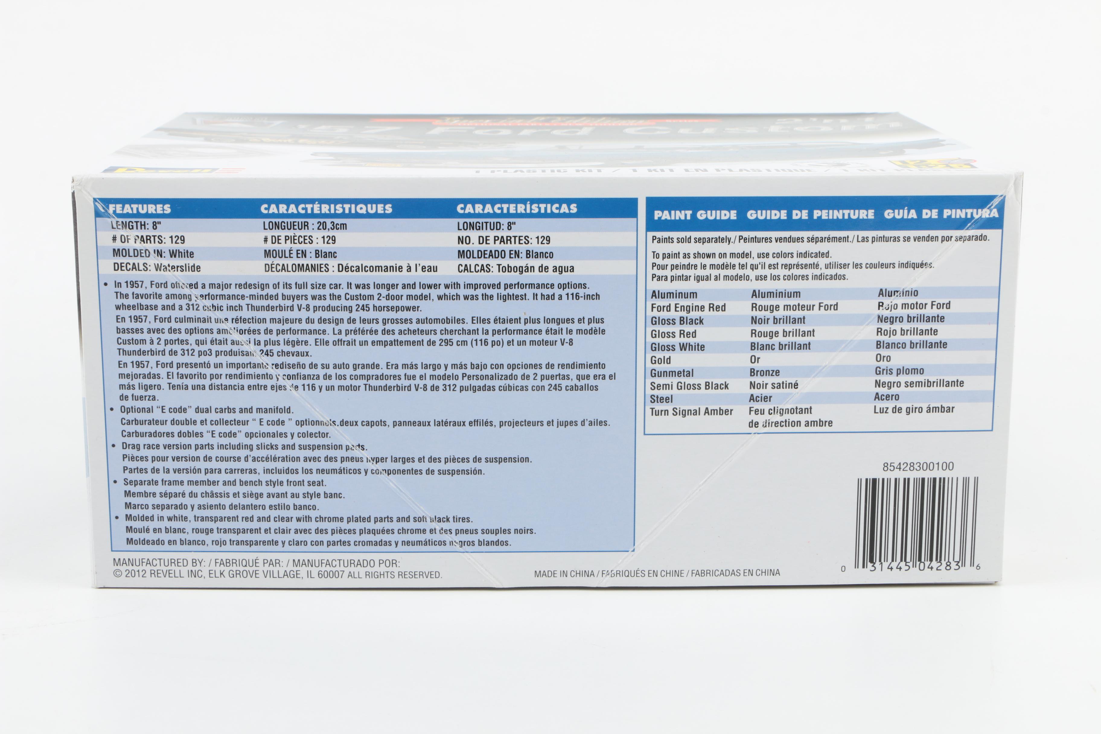 Vintage Model Car Kits Featuring Revell '57 Ford Custom