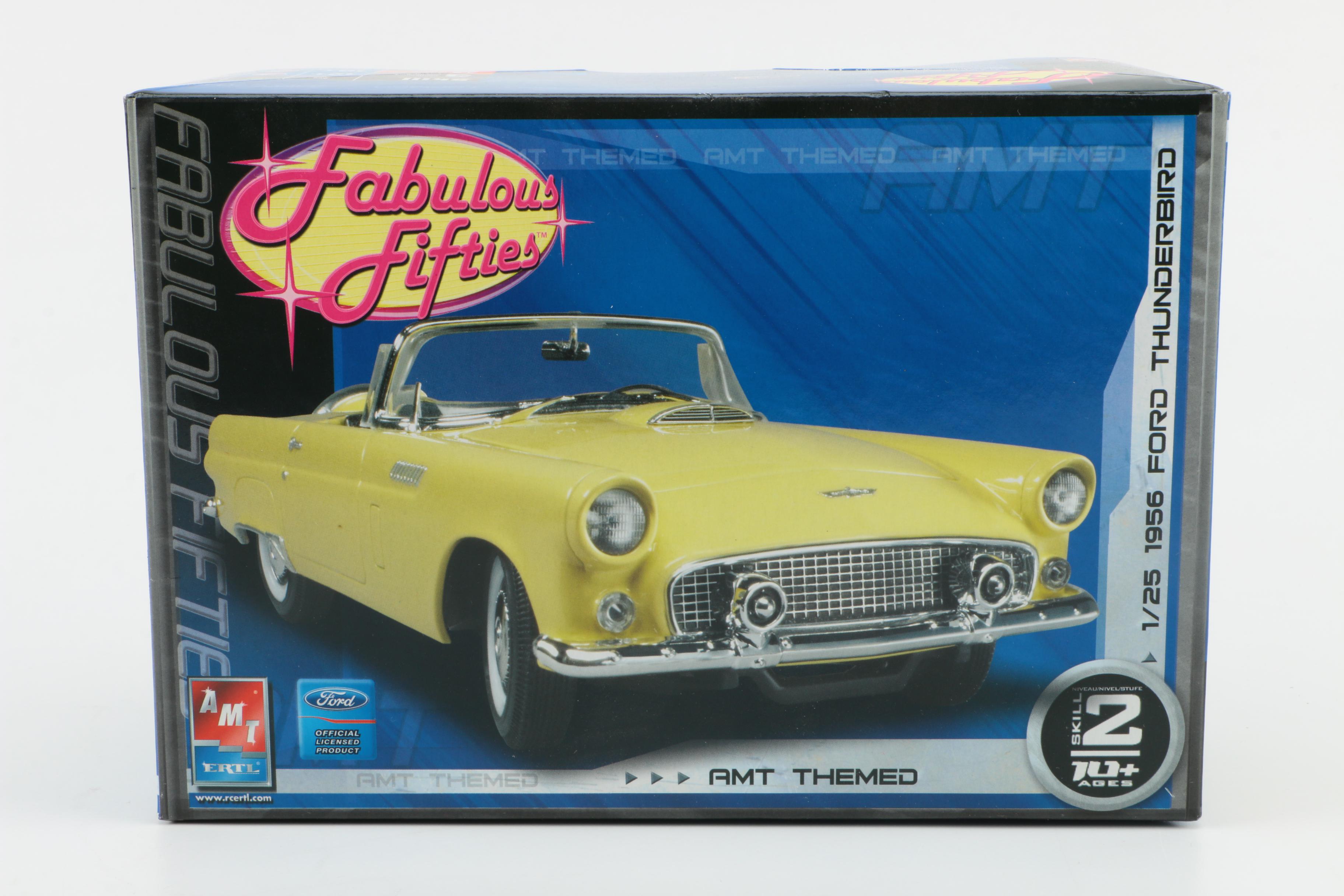 Vintage Model Car Kits Featuring Revell '57 Ford Custom