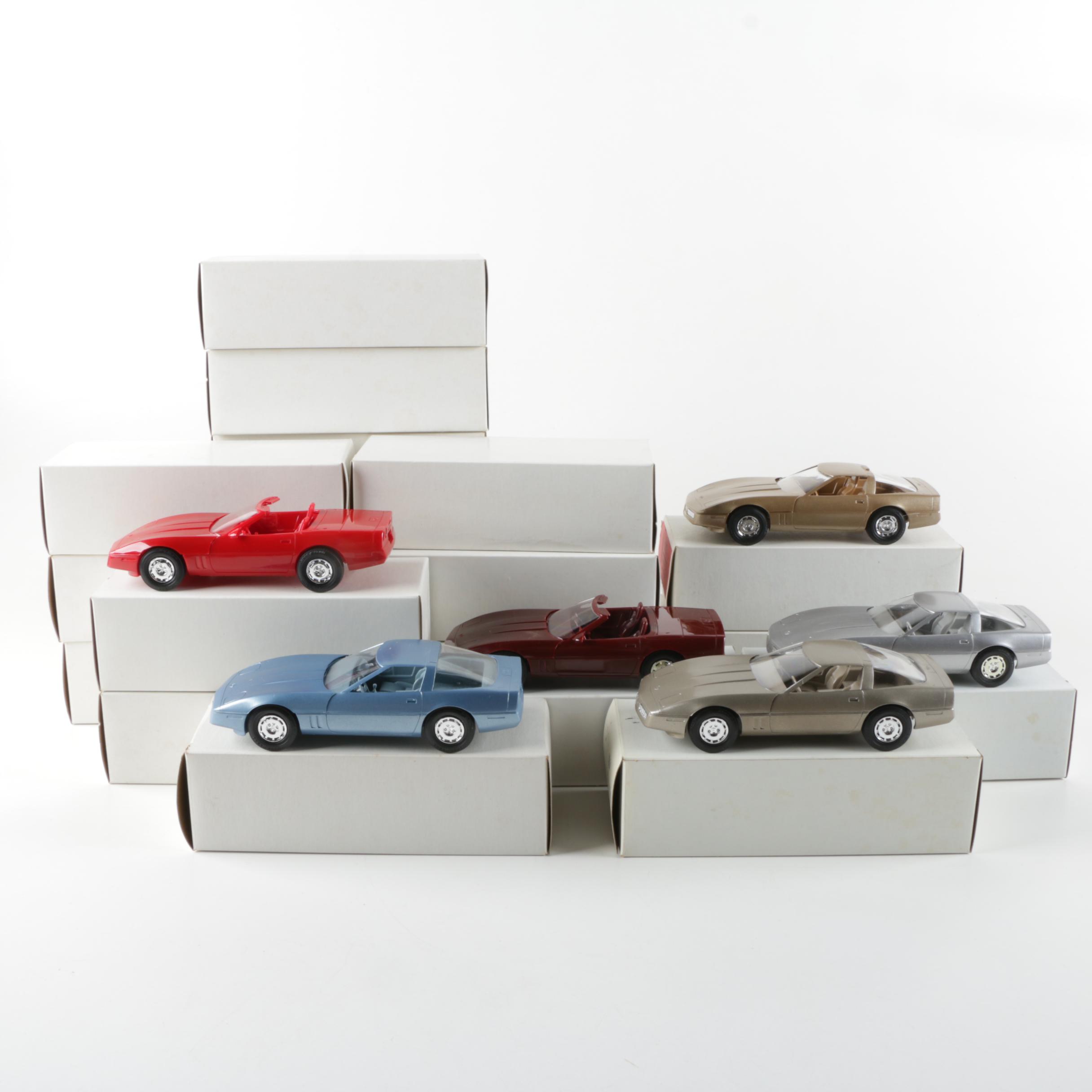 Collection of 1980s Corvette Promotional Car Models