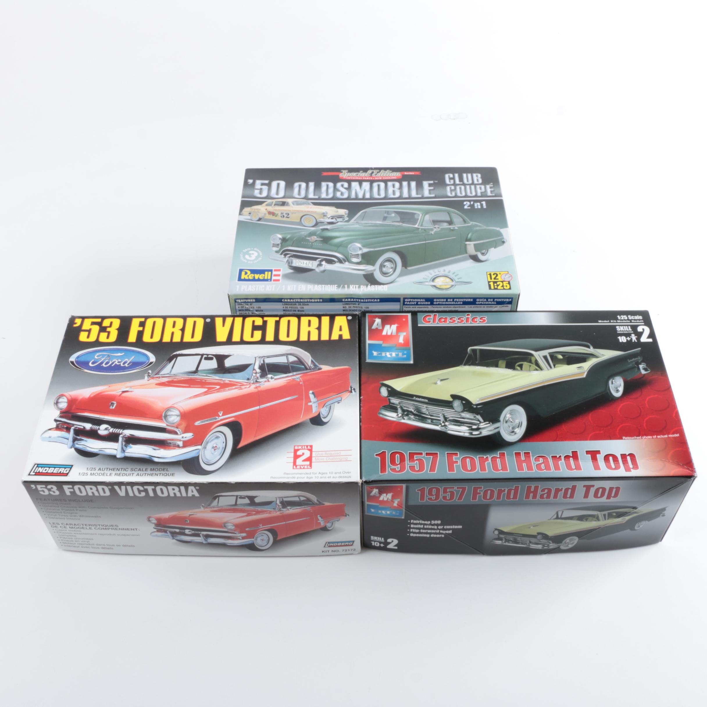 Collection of Ford and Oldsmobile Model Cars