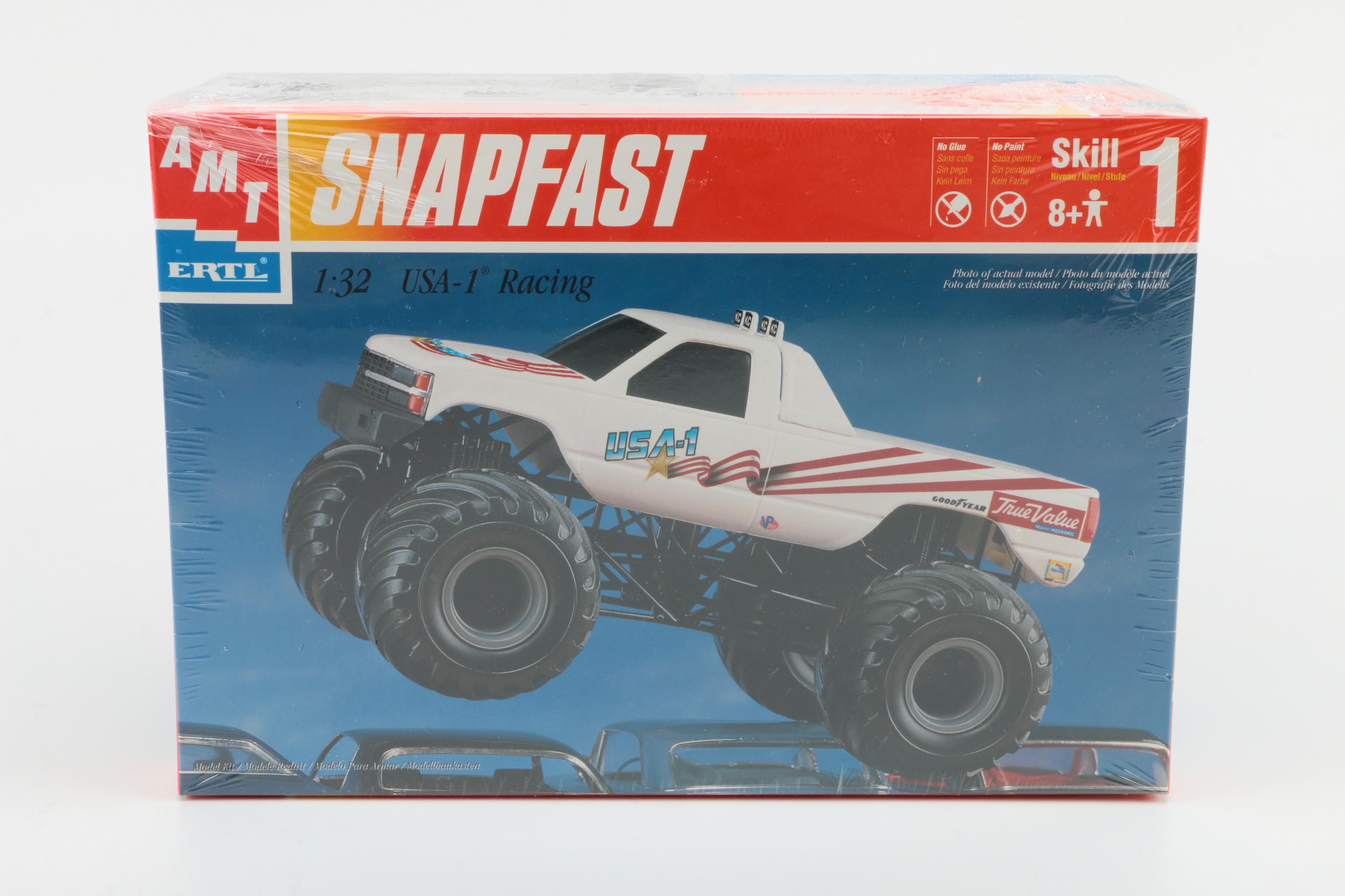 AMT ERTL and Monogram Racing Car Model Kits