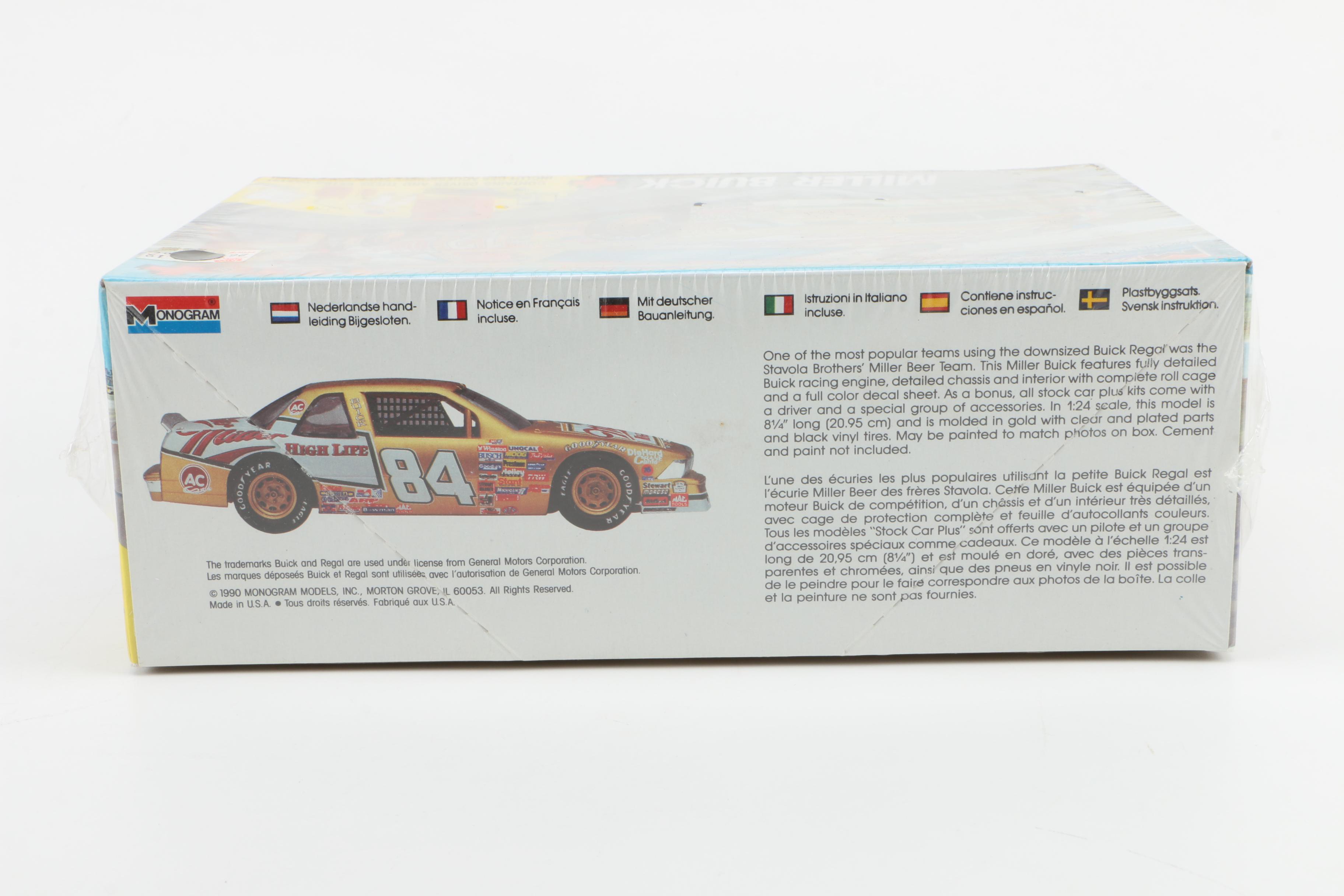 AMT ERTL and Monogram Racing Car Model Kits