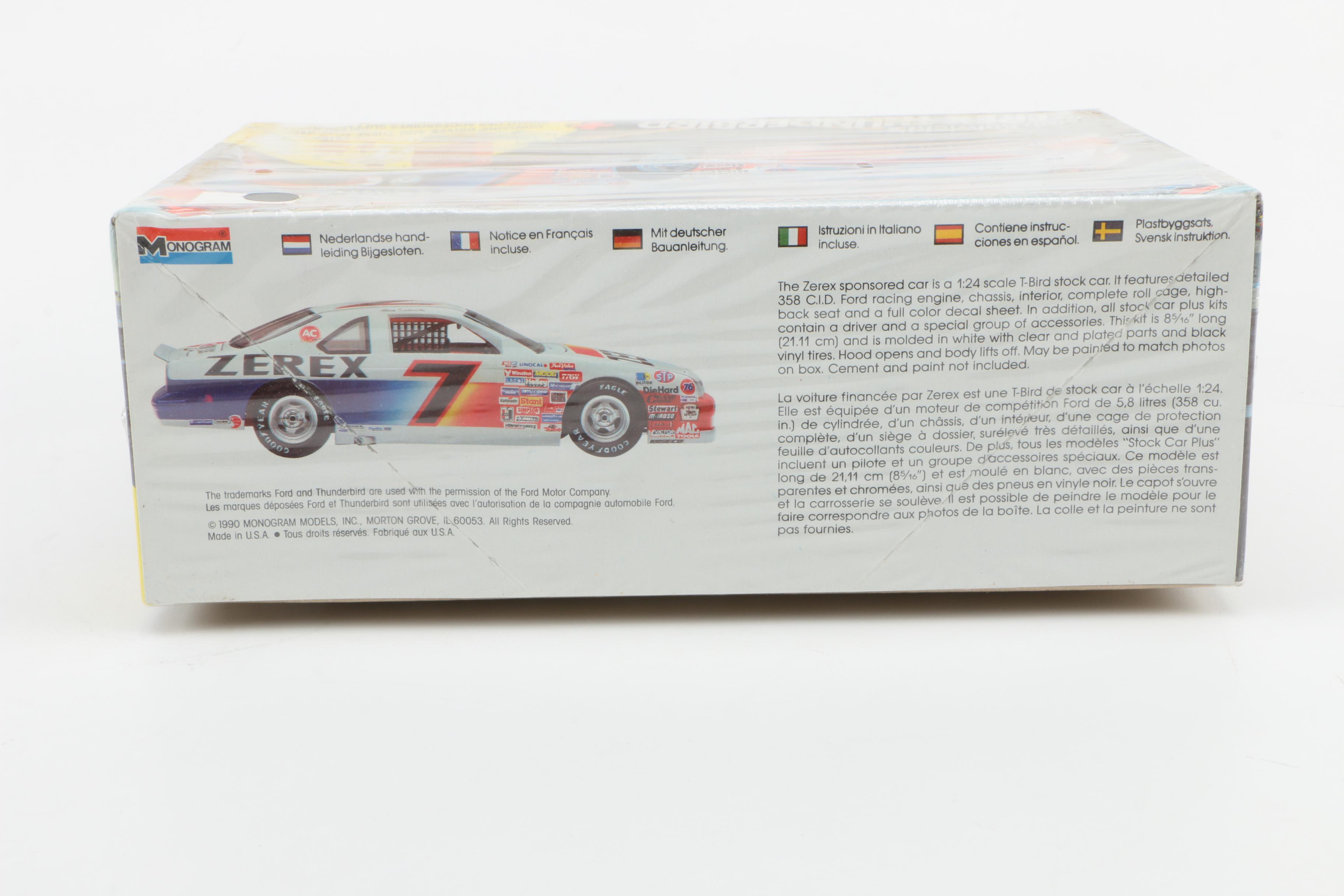 AMT ERTL and Monogram Racing Car Model Kits