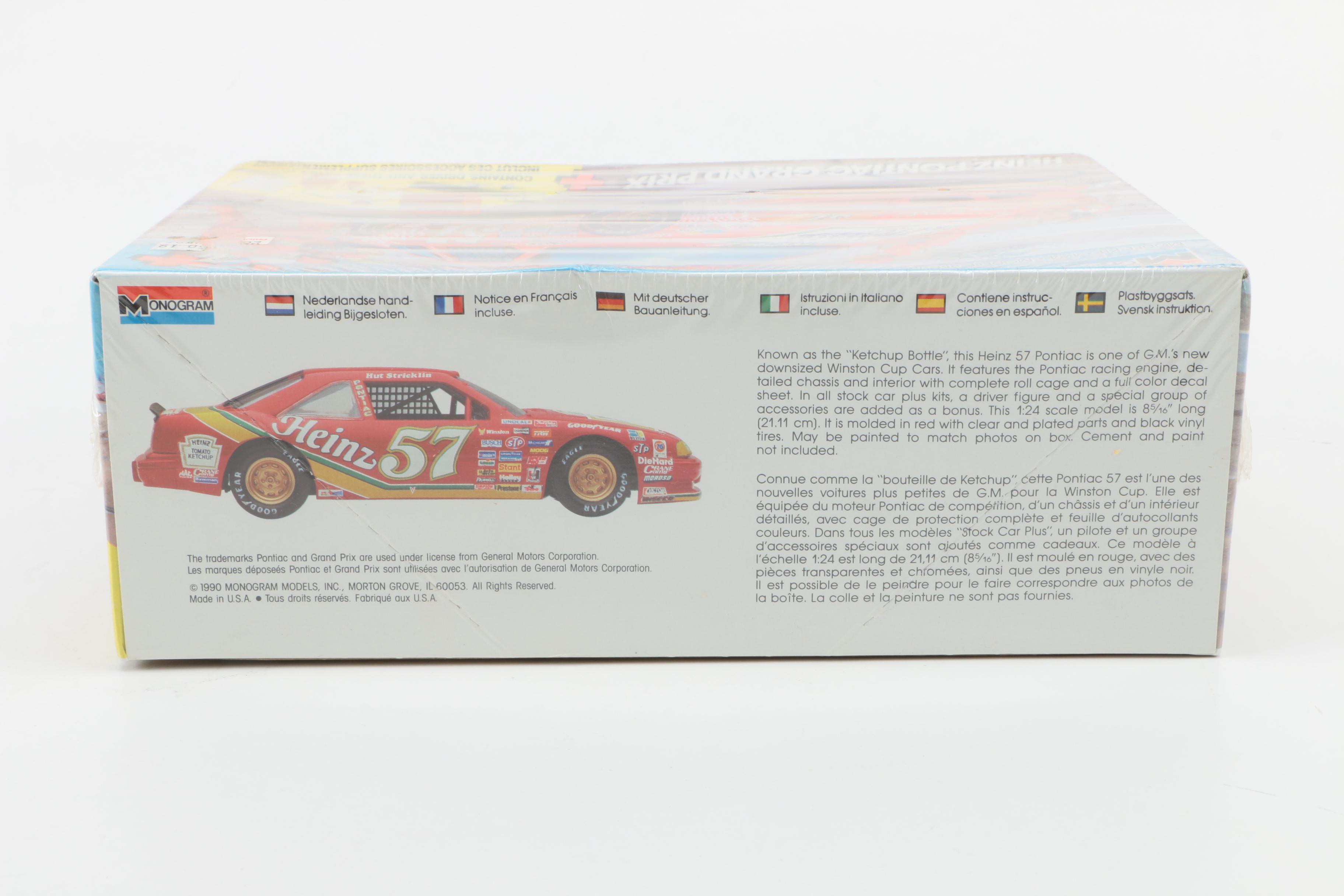 AMT ERTL and Monogram Racing Car Model Kits