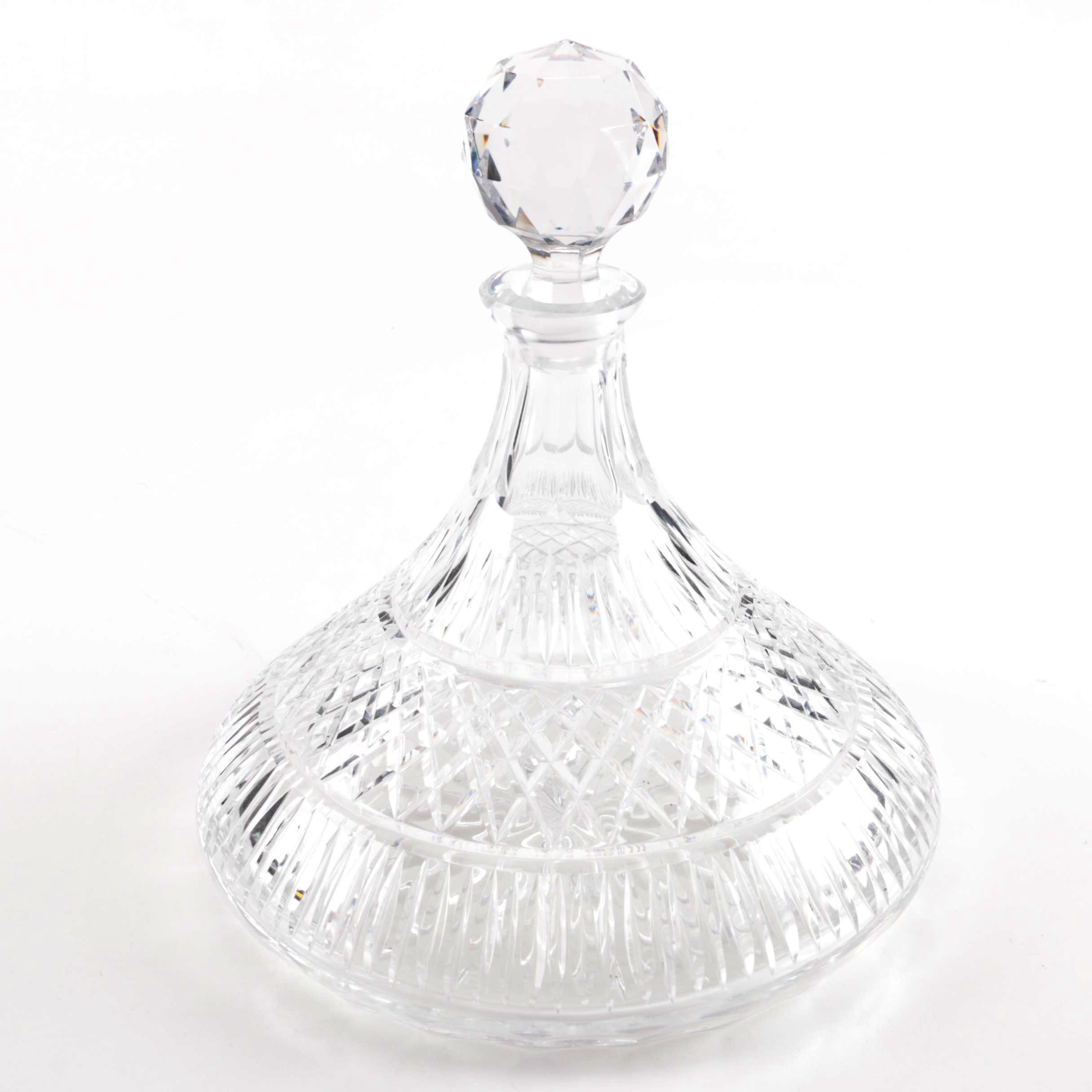 Cut Crystal Ships Decanter