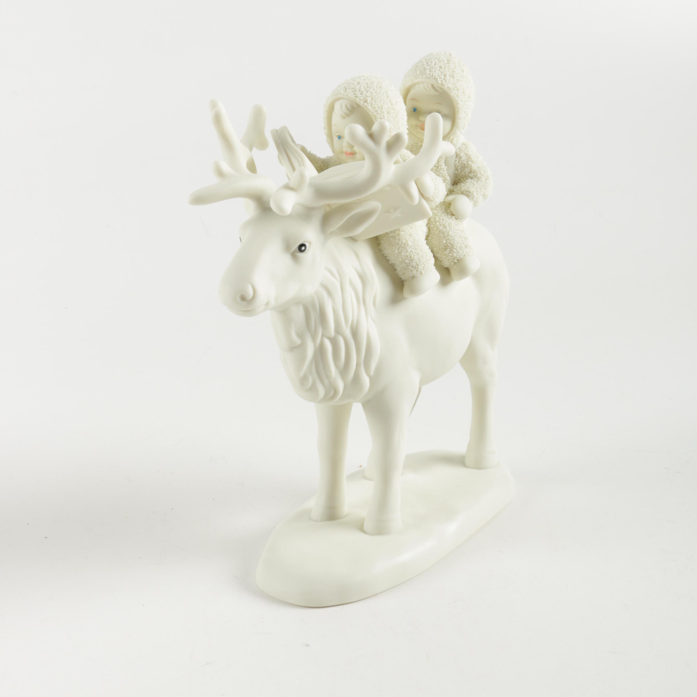 Department 56' Snowbaby Figurine "A Journey for Two, by Caribou"