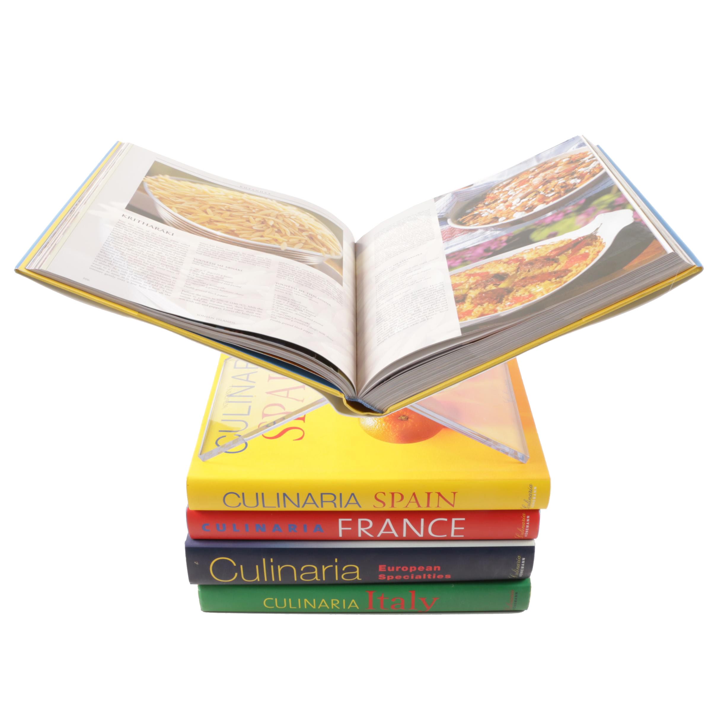 Five "Culinaria" European Cookbooks with Taschen Stand