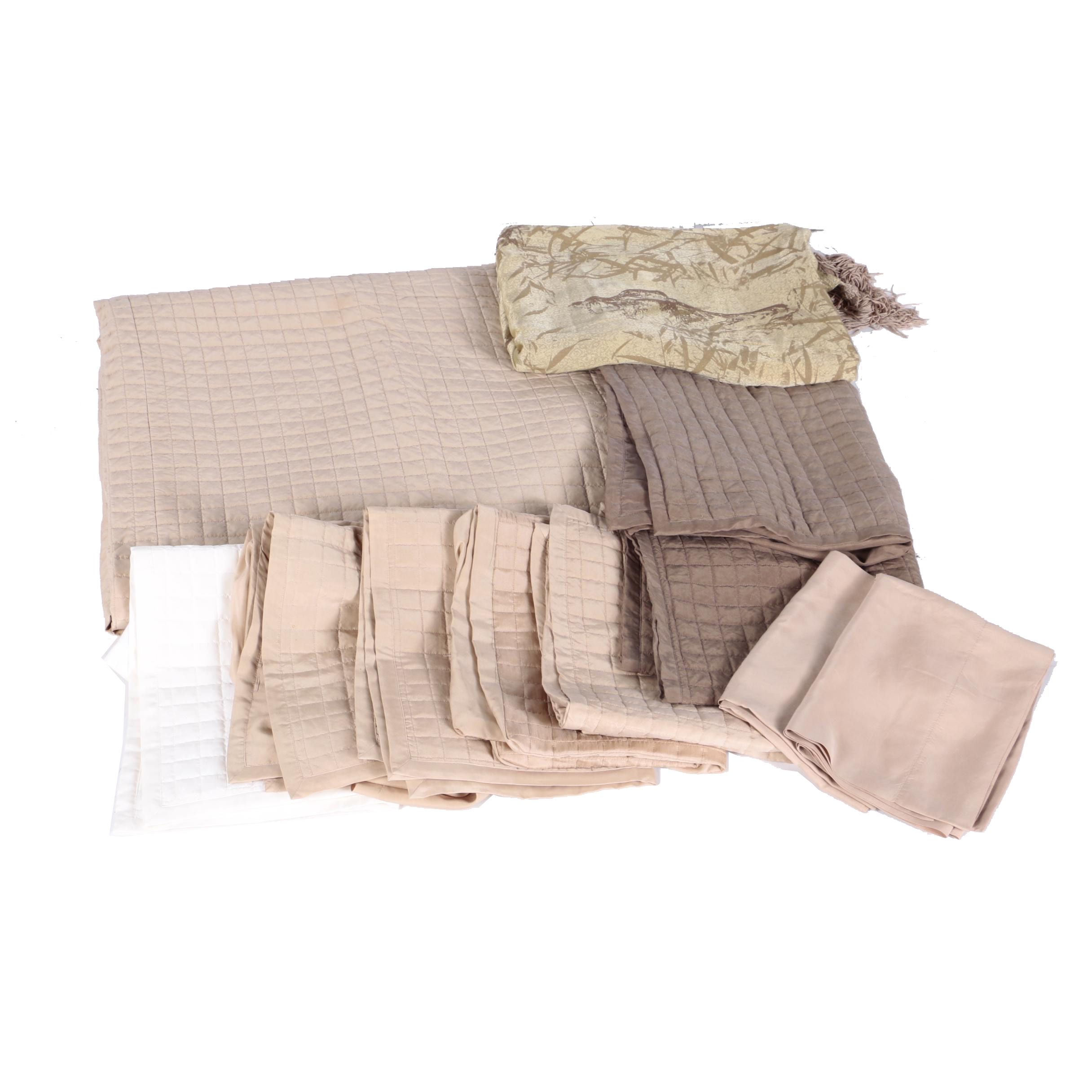 Washable Silk Quilted Bedding by Ann Gish