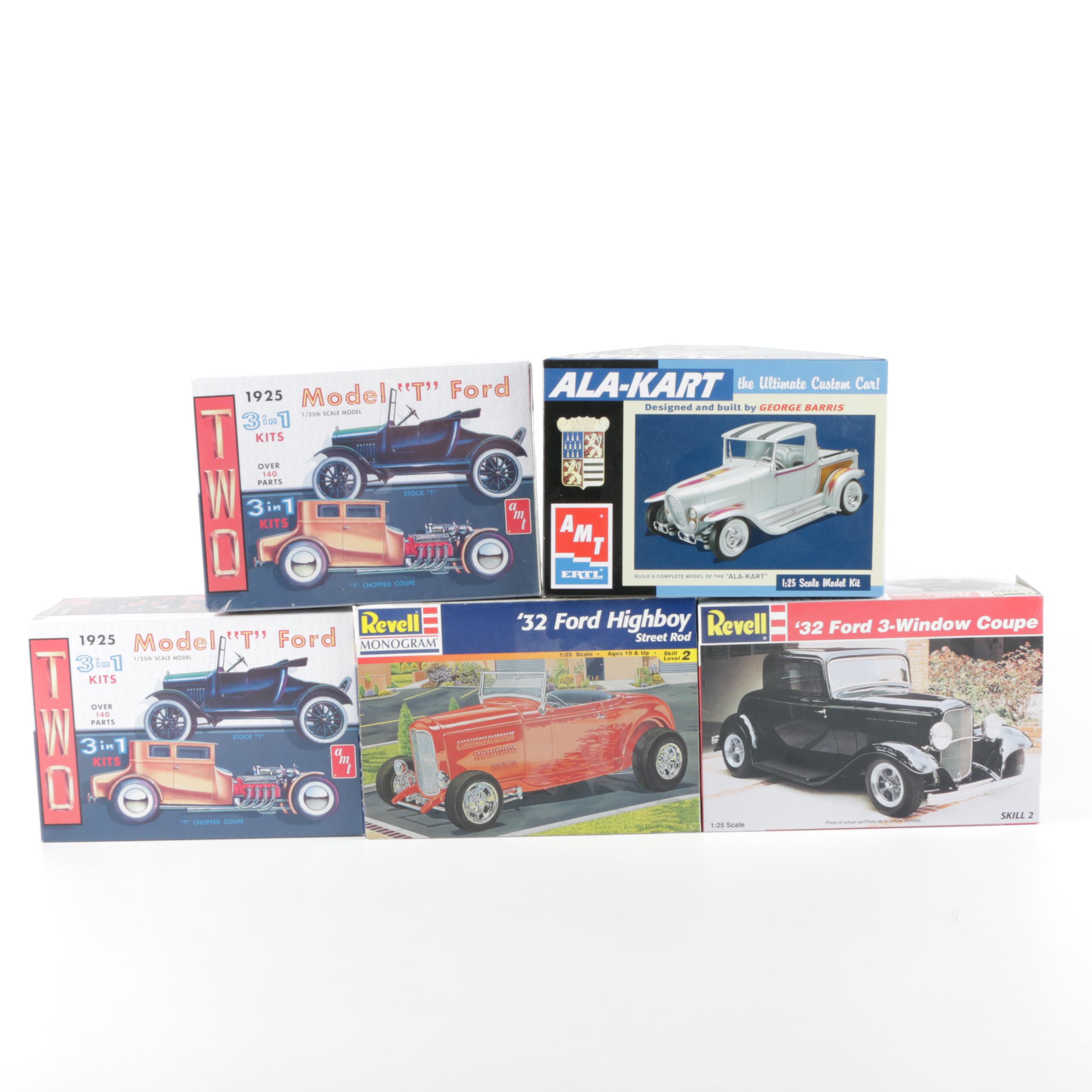 Collection of Model Car Kits featuring AMT