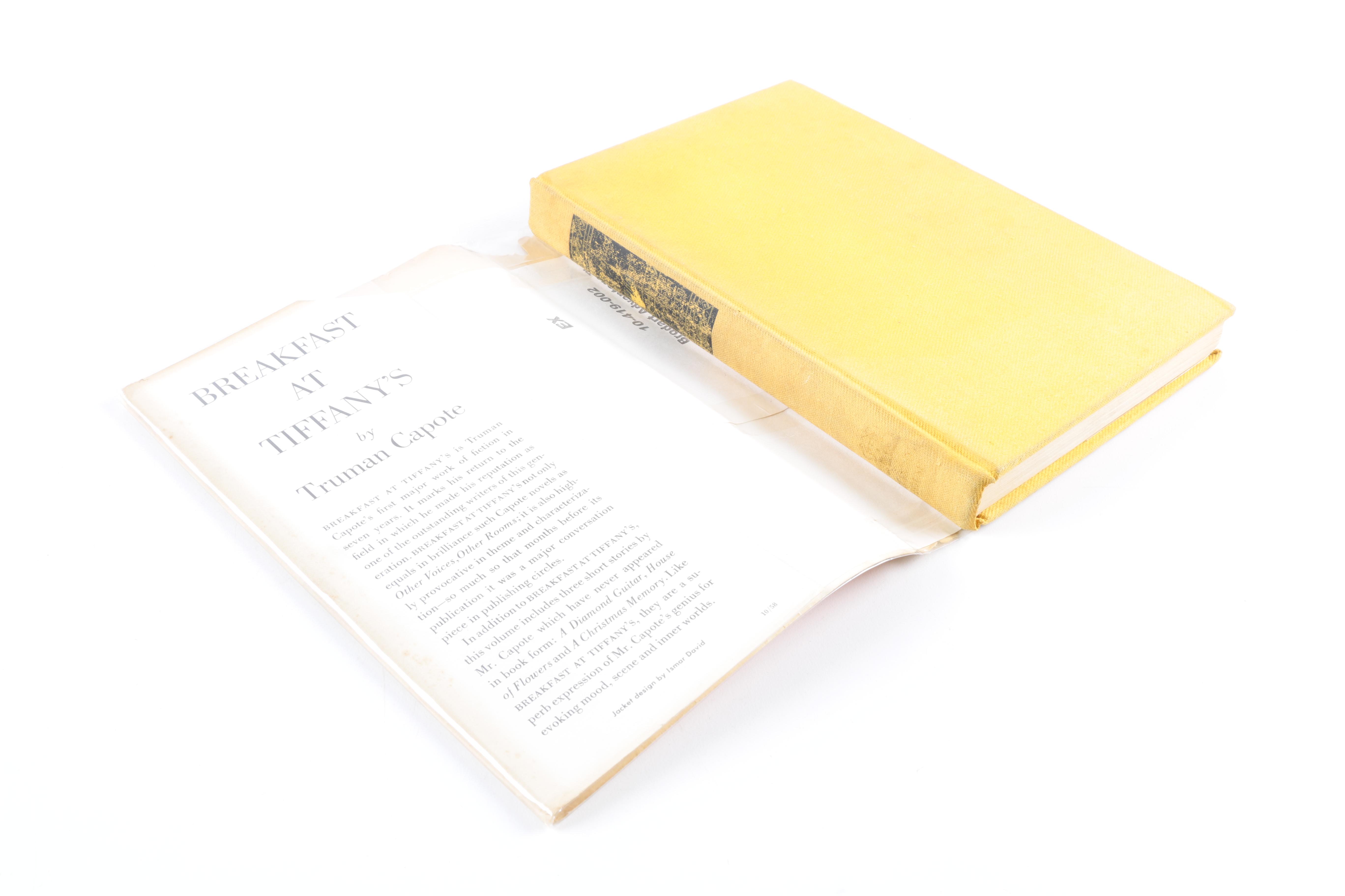 1958 First Printing "Breakfast at Tiffany's" by Truman Capote