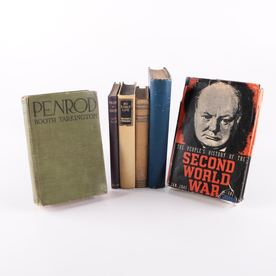 Winston Churchill Biographies and Other Vintage Books