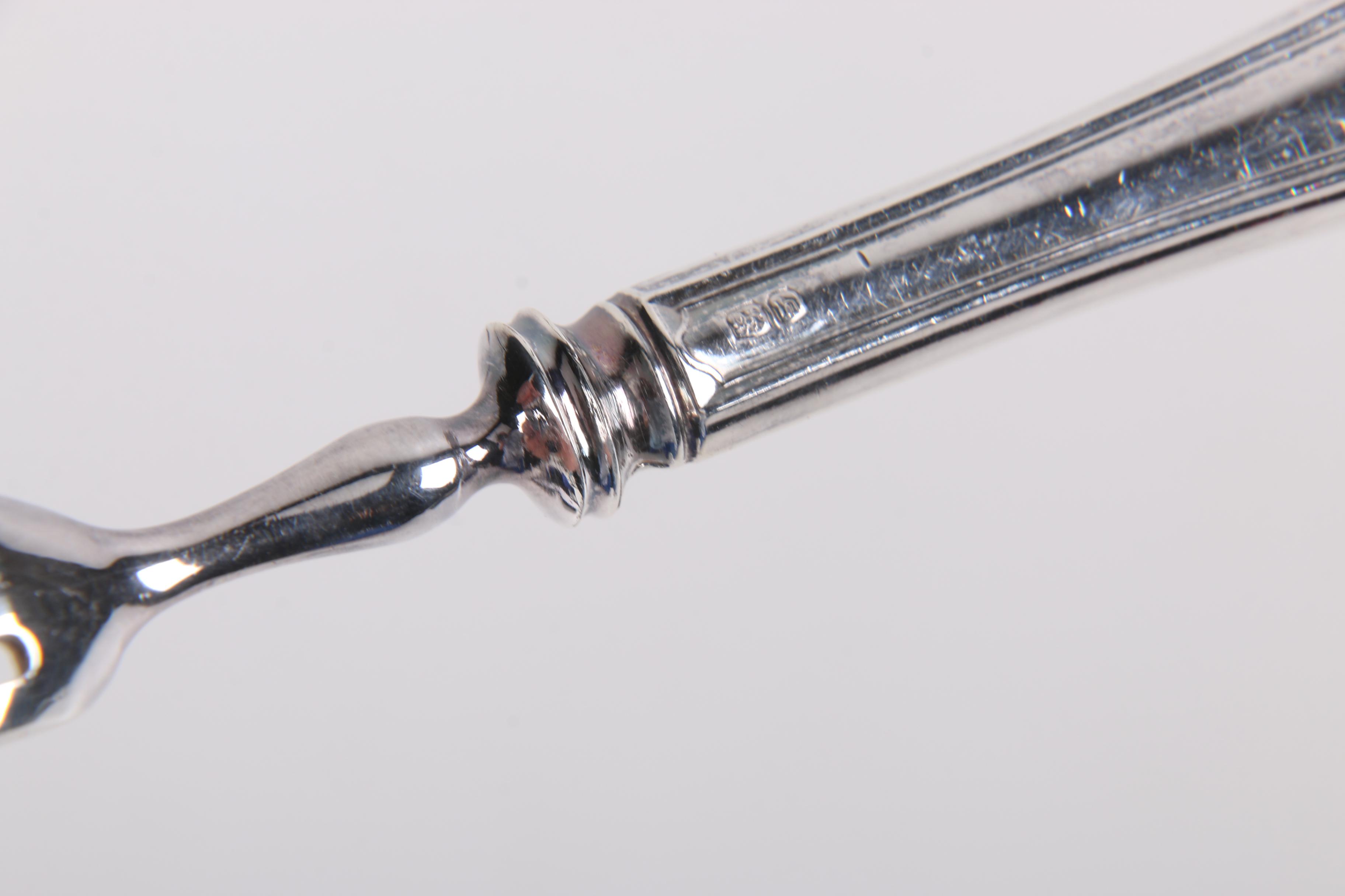 Elkington & Co. Sterling Silver Dessert Fork and Knife Set