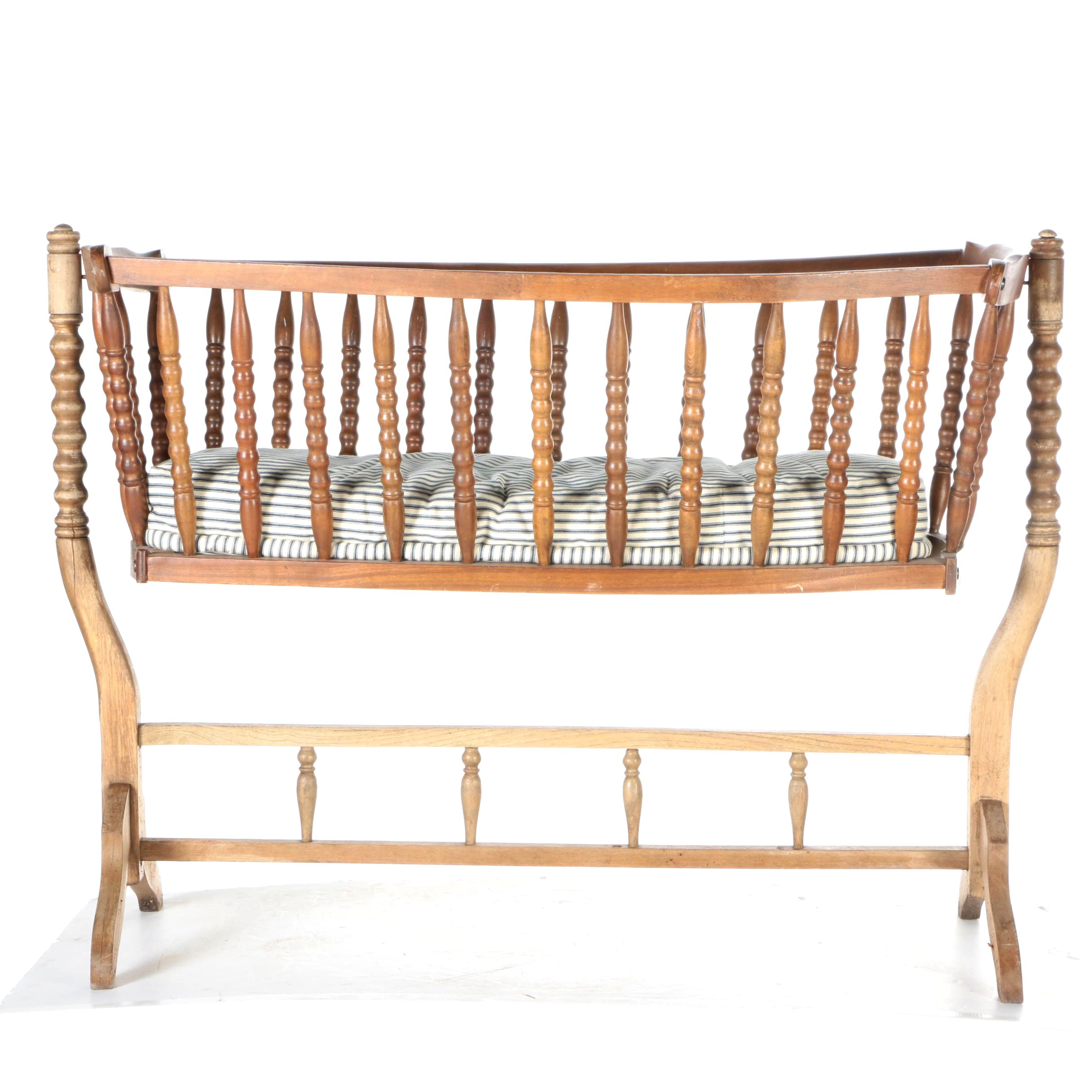 Decorative Wooden Rocking Bassinet