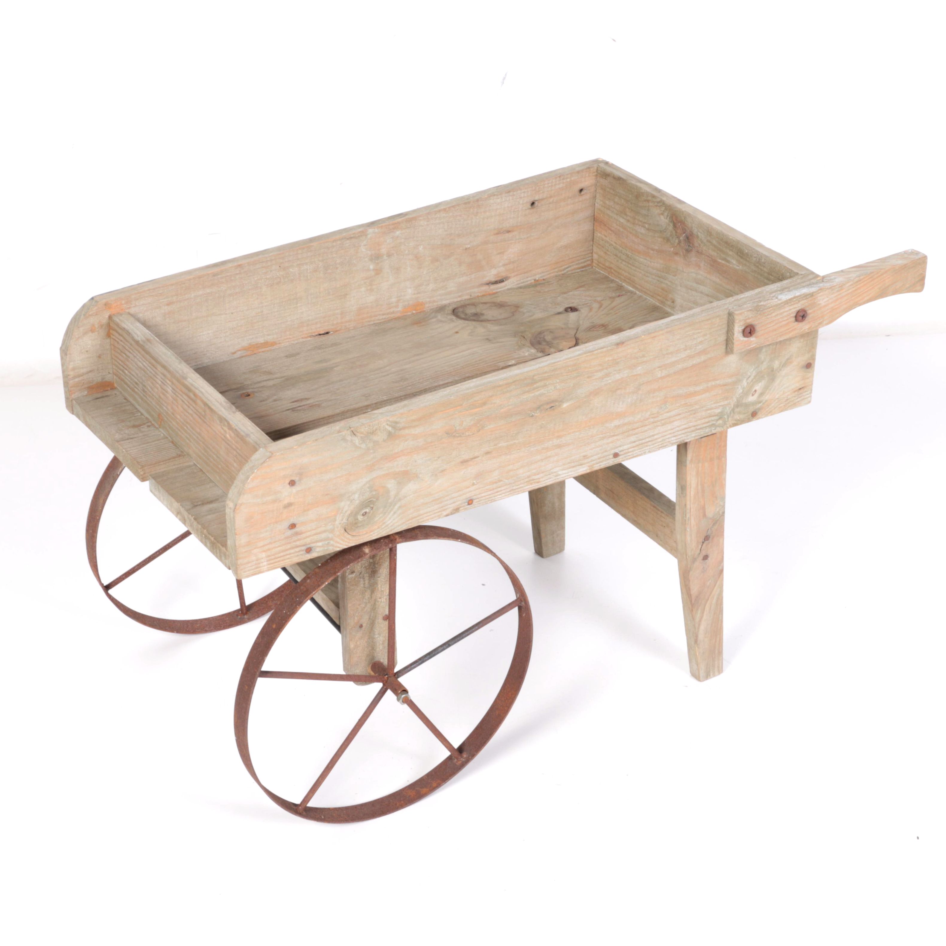 Small Wooden Wheelbarrow
