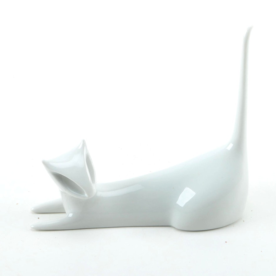 Ceramic Cat Figurine by Royal Dux