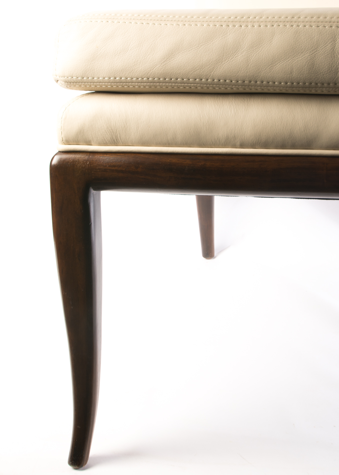 Modernist Style "Wilson" Leather Side Chairs by Studio A for Global Views