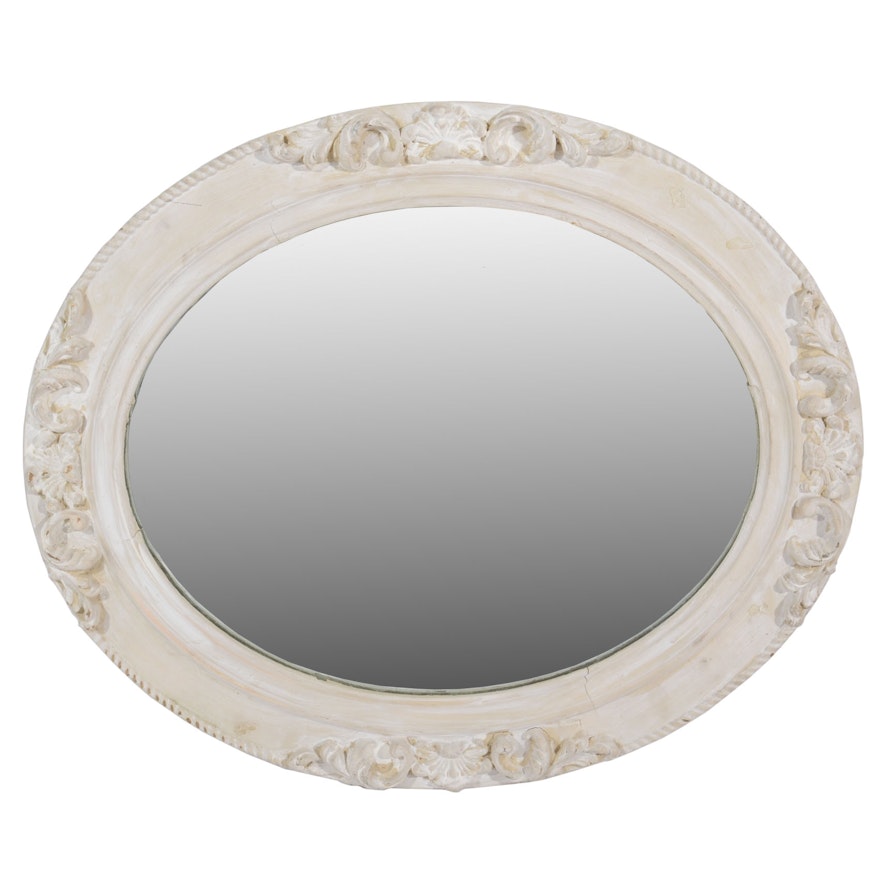 Vintage Oval Wall Mirror