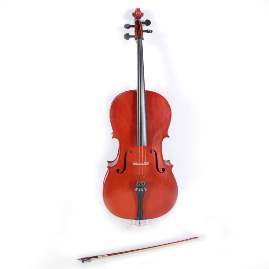 Full-Sized Cello with Bow