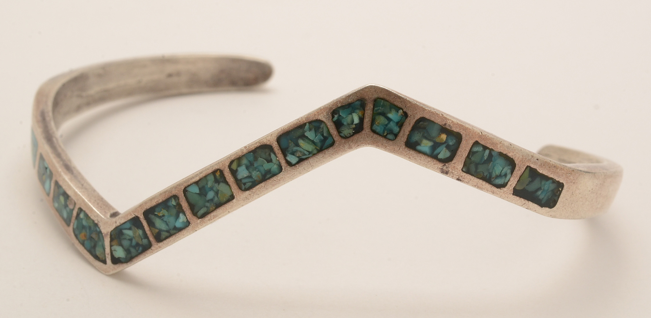 Sterling Ring, Brooch and Bracelet with Turquoise Accents