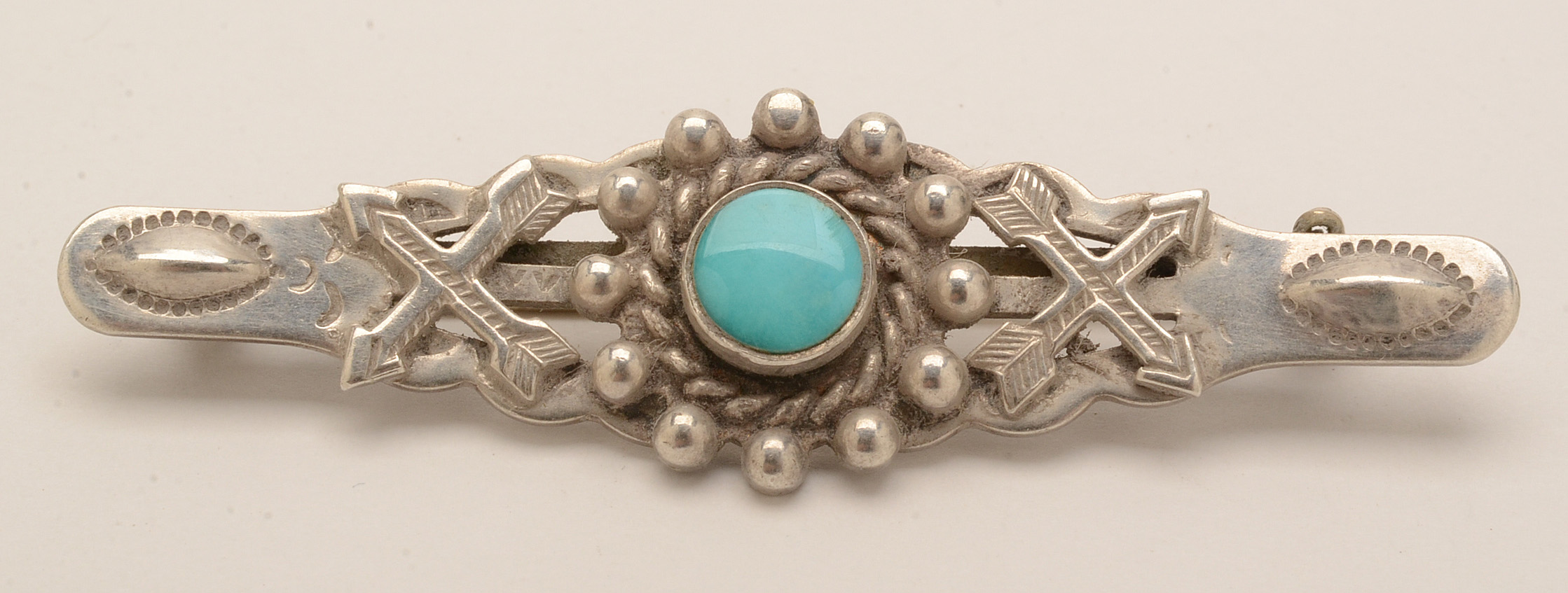 Sterling Ring, Brooch and Bracelet with Turquoise Accents