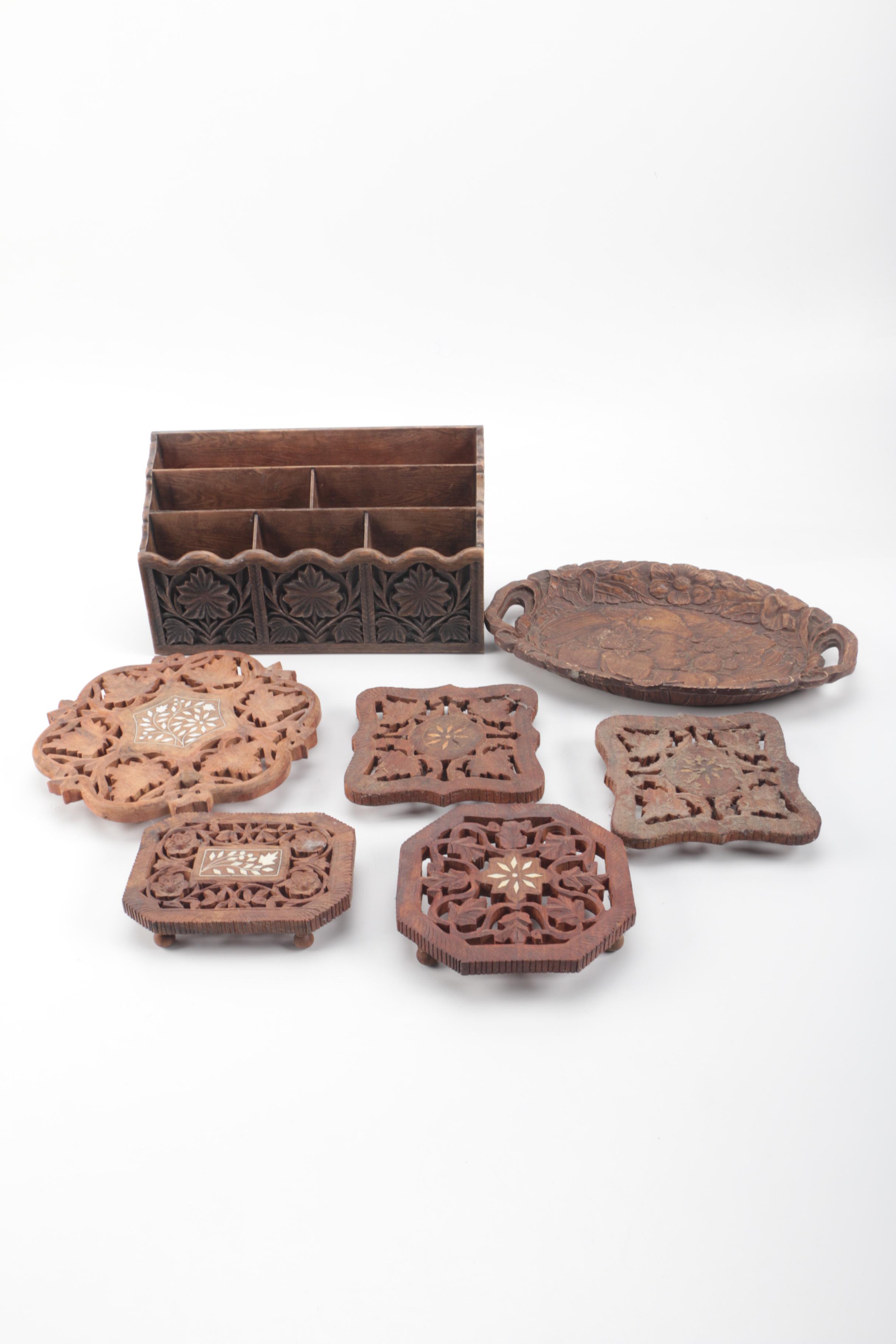 Wooden Home Decor Lot