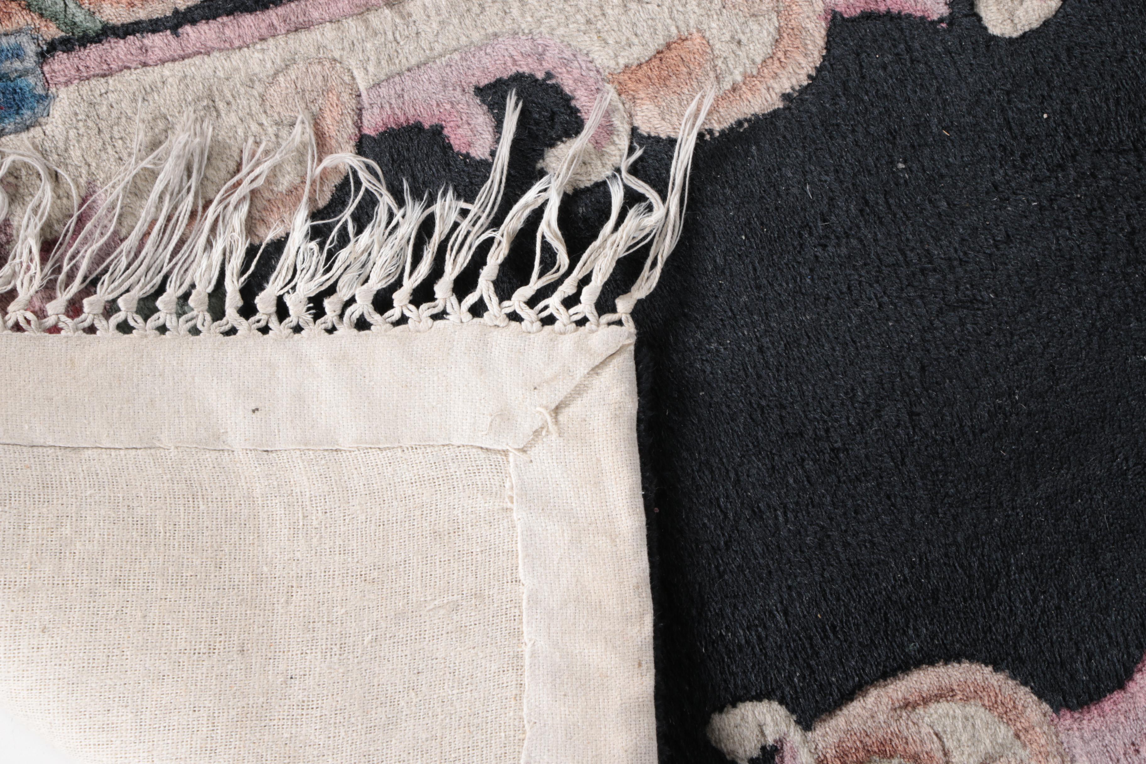 Tufted Chinese Aubusson Style Wool Runner Rug