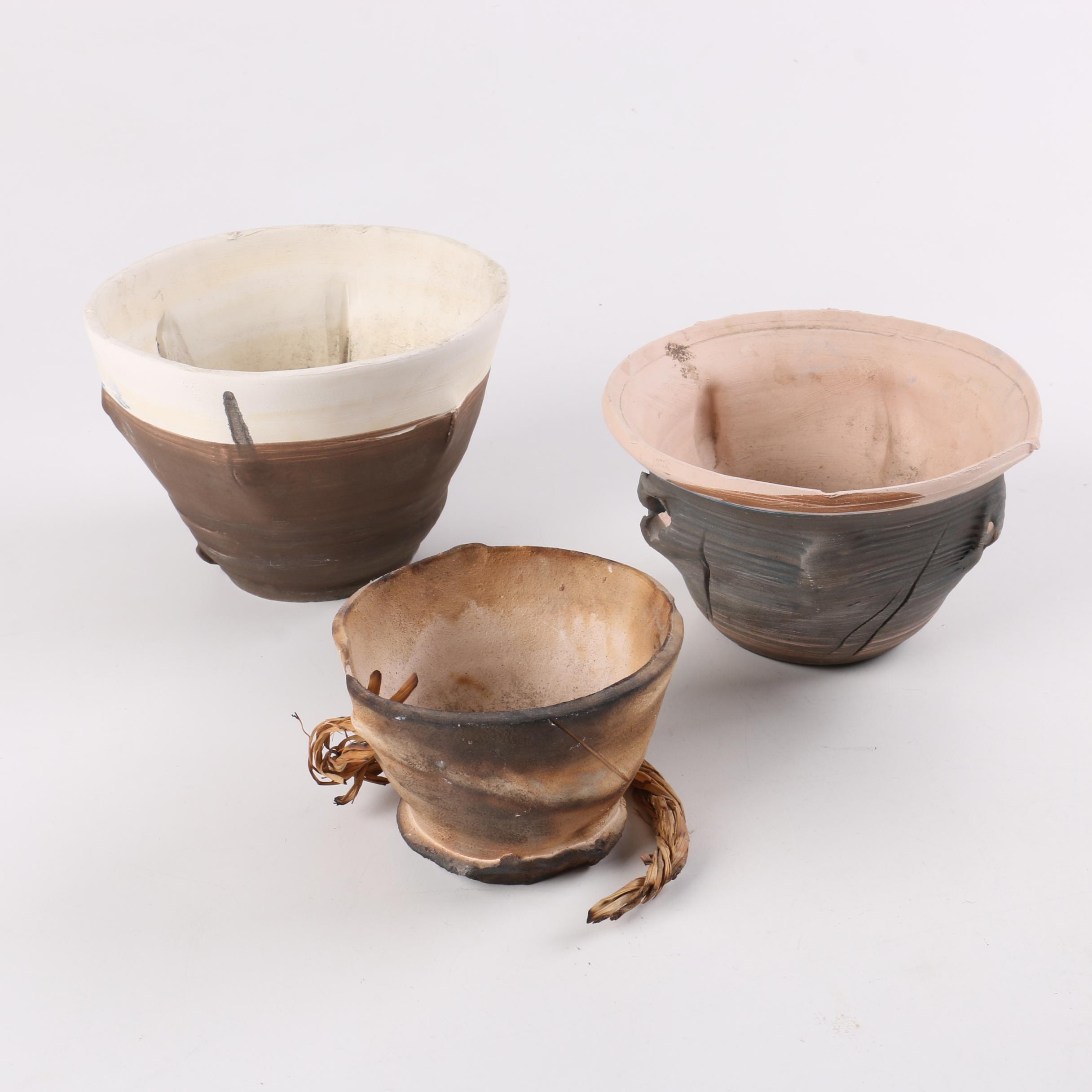 Hand Thrown Stoneware Planters