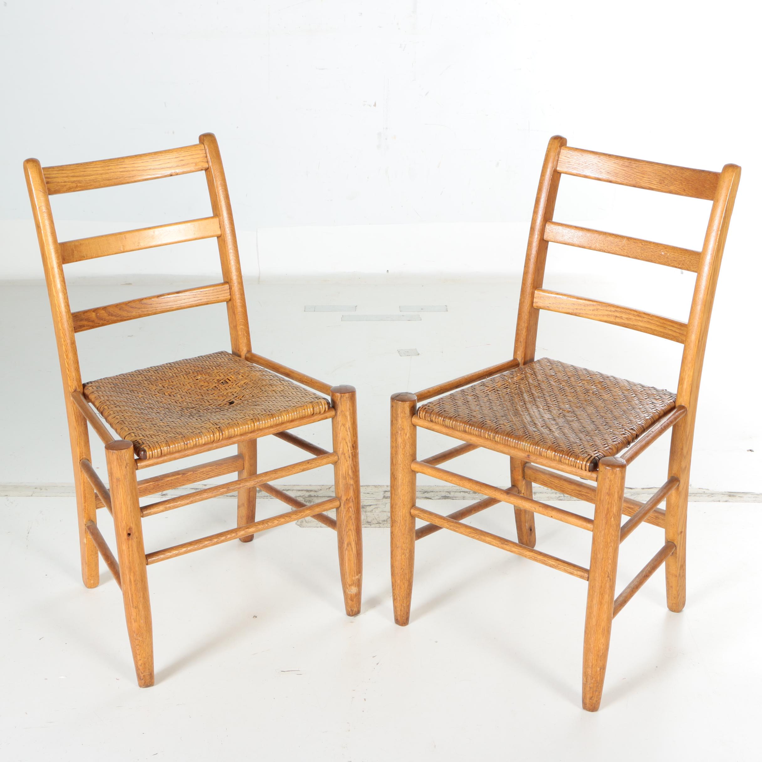 Pair of Ladderback Side Chairs