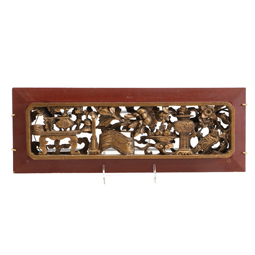 Chinese Carved Wooden Wall Decor