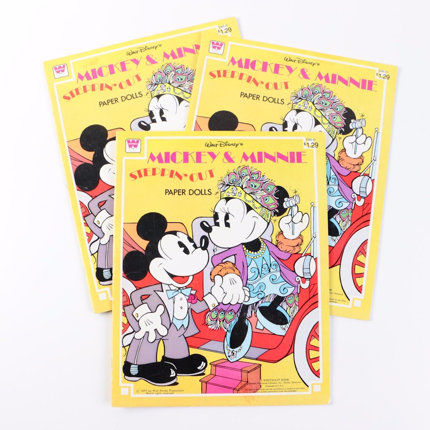 Collection of "Mickey & Minnie: Steppin' Out" Paper Dolls