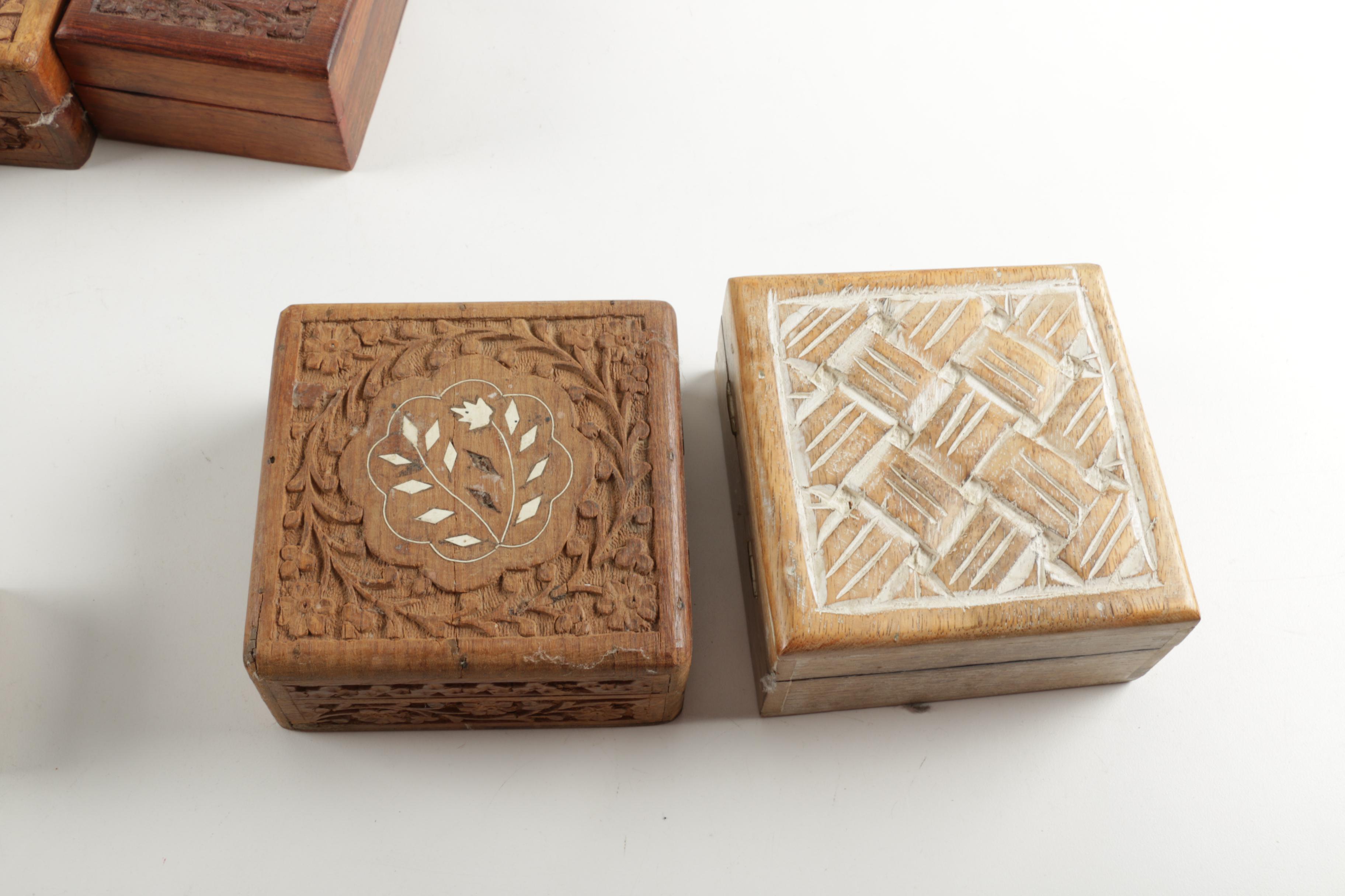 Wooden Trinket Boxes