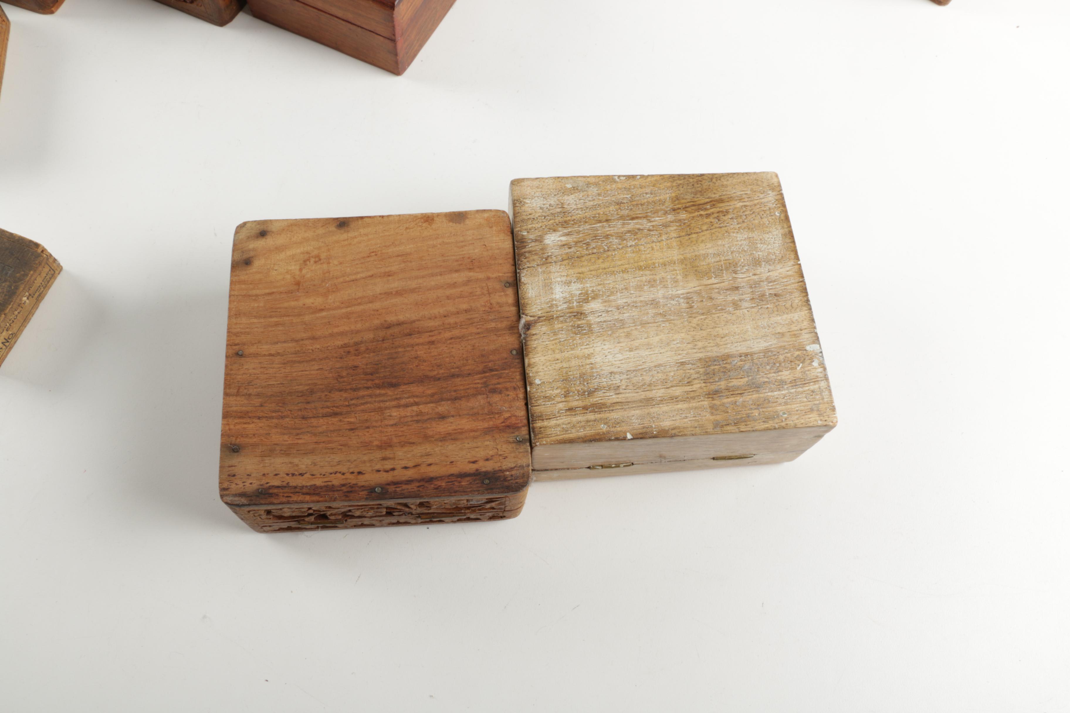 Wooden Trinket Boxes