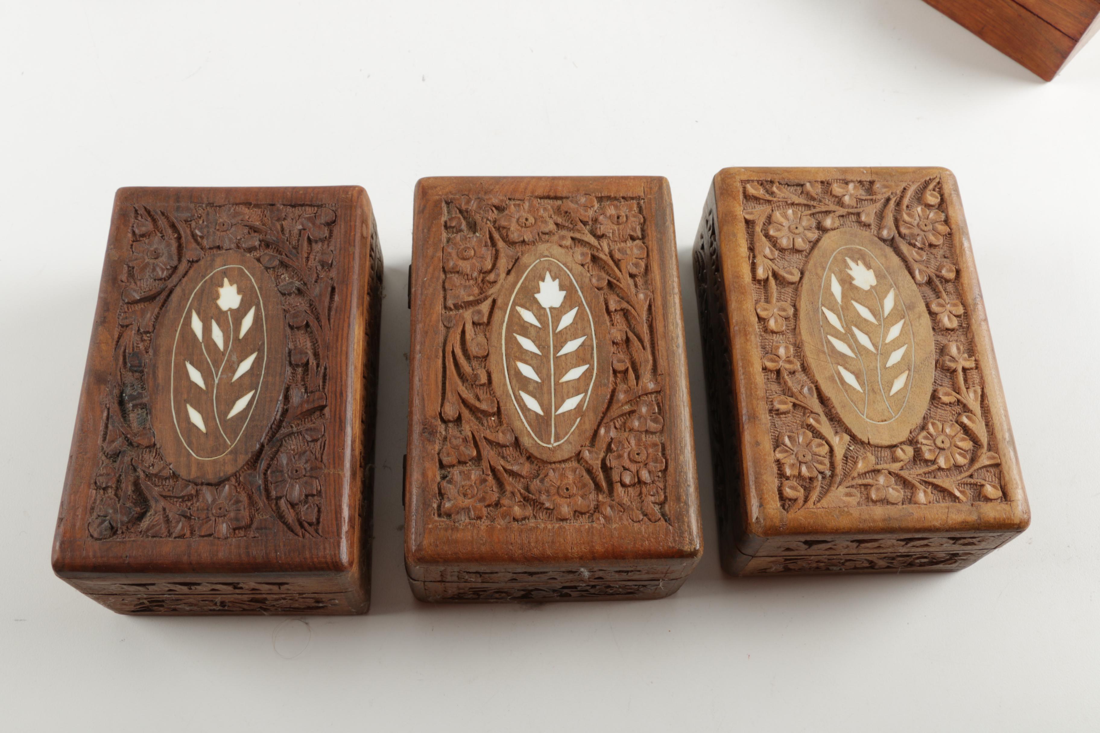 Wooden Trinket Boxes