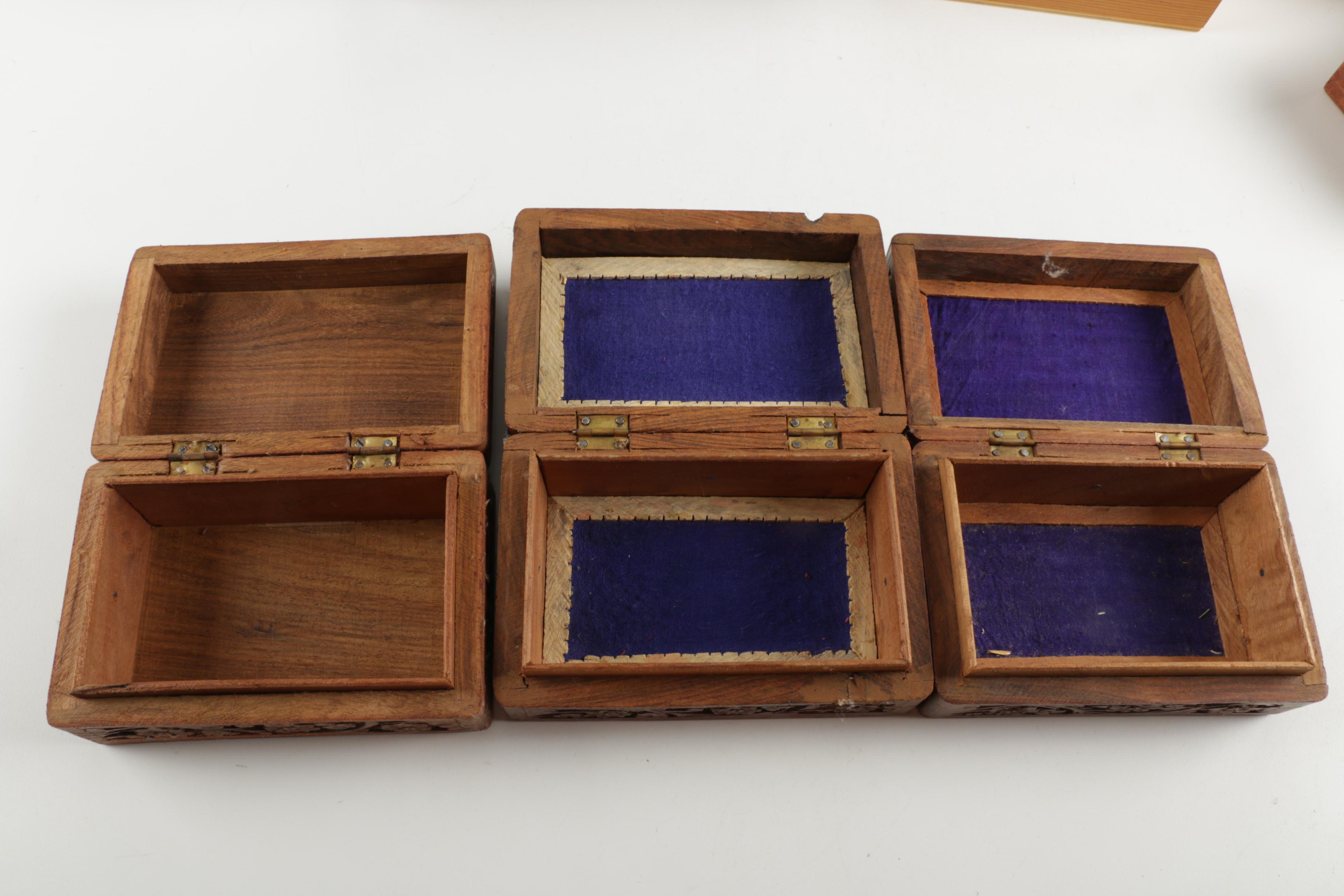 Wooden Trinket Boxes