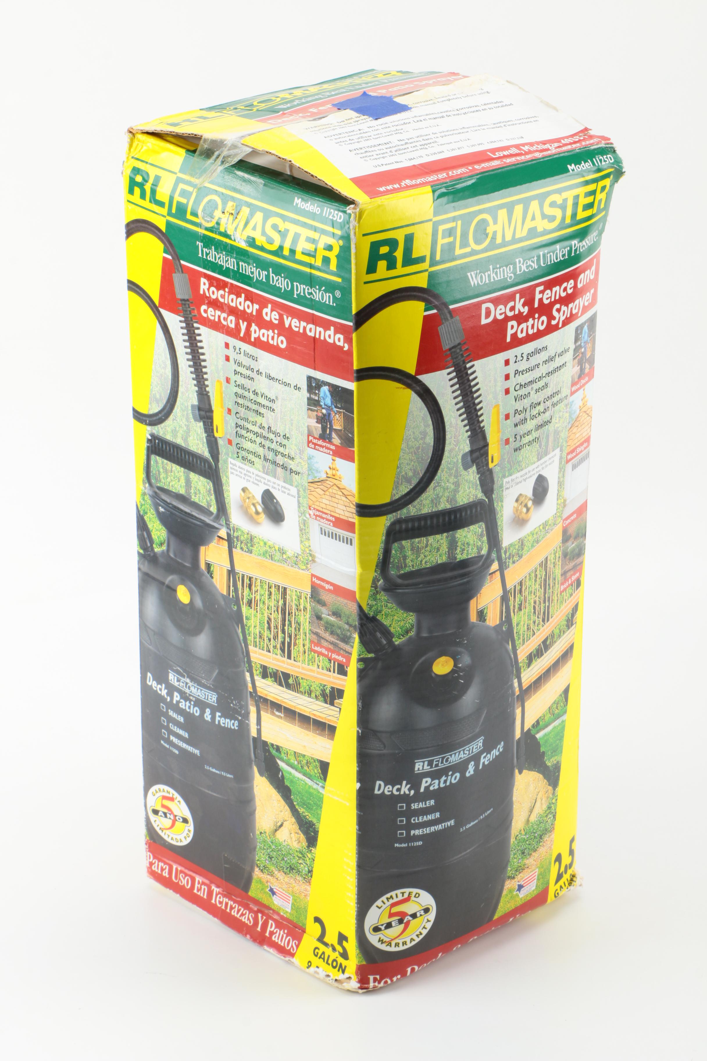 RL Flo-Master Deck Sprayer and Wagner Power Stainer Sprayer