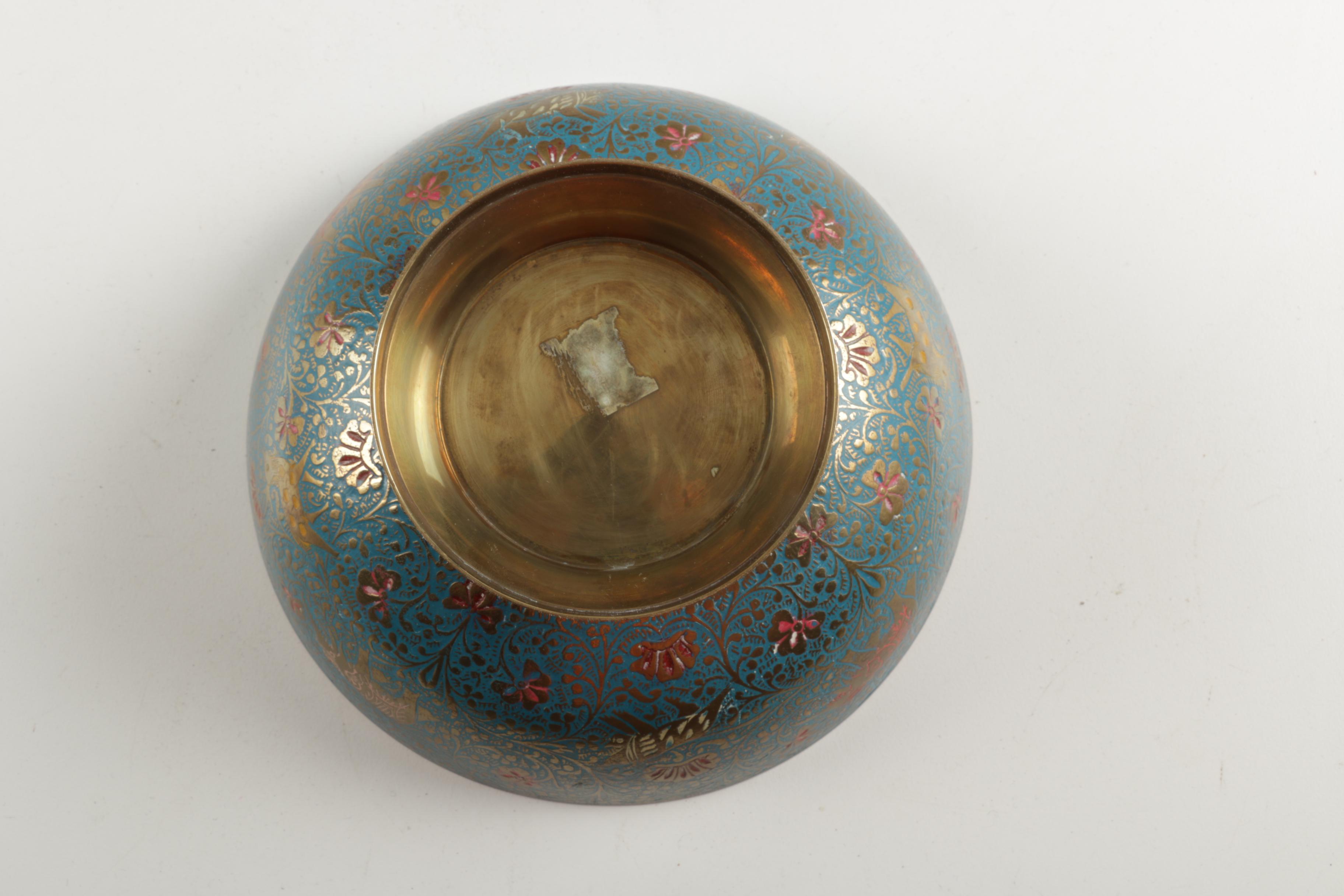 Scrolling and Foliad Pattern Brass Décor