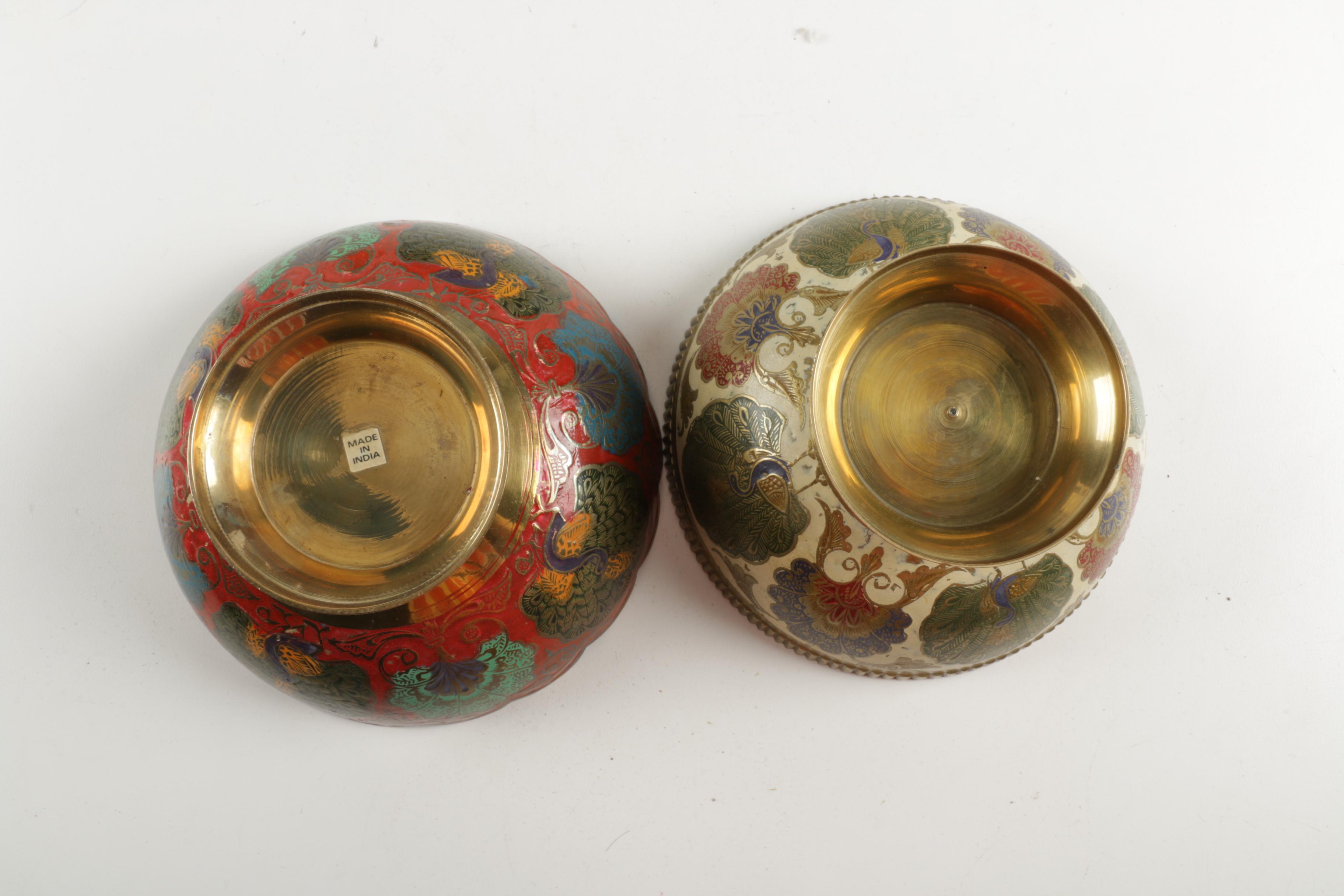 Scrolling and Foliad Pattern Brass Décor