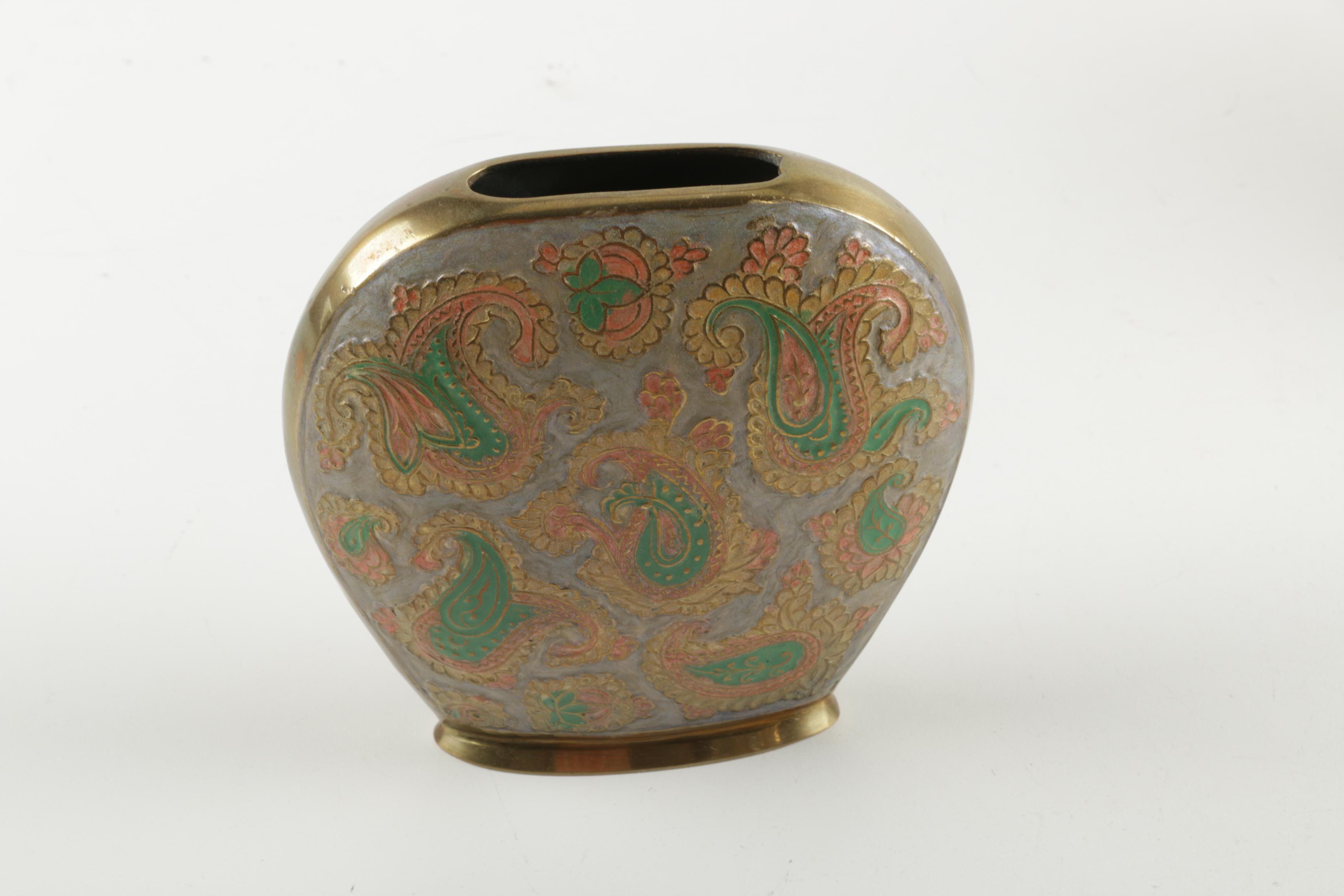 Scrolling and Foliad Pattern Brass Décor