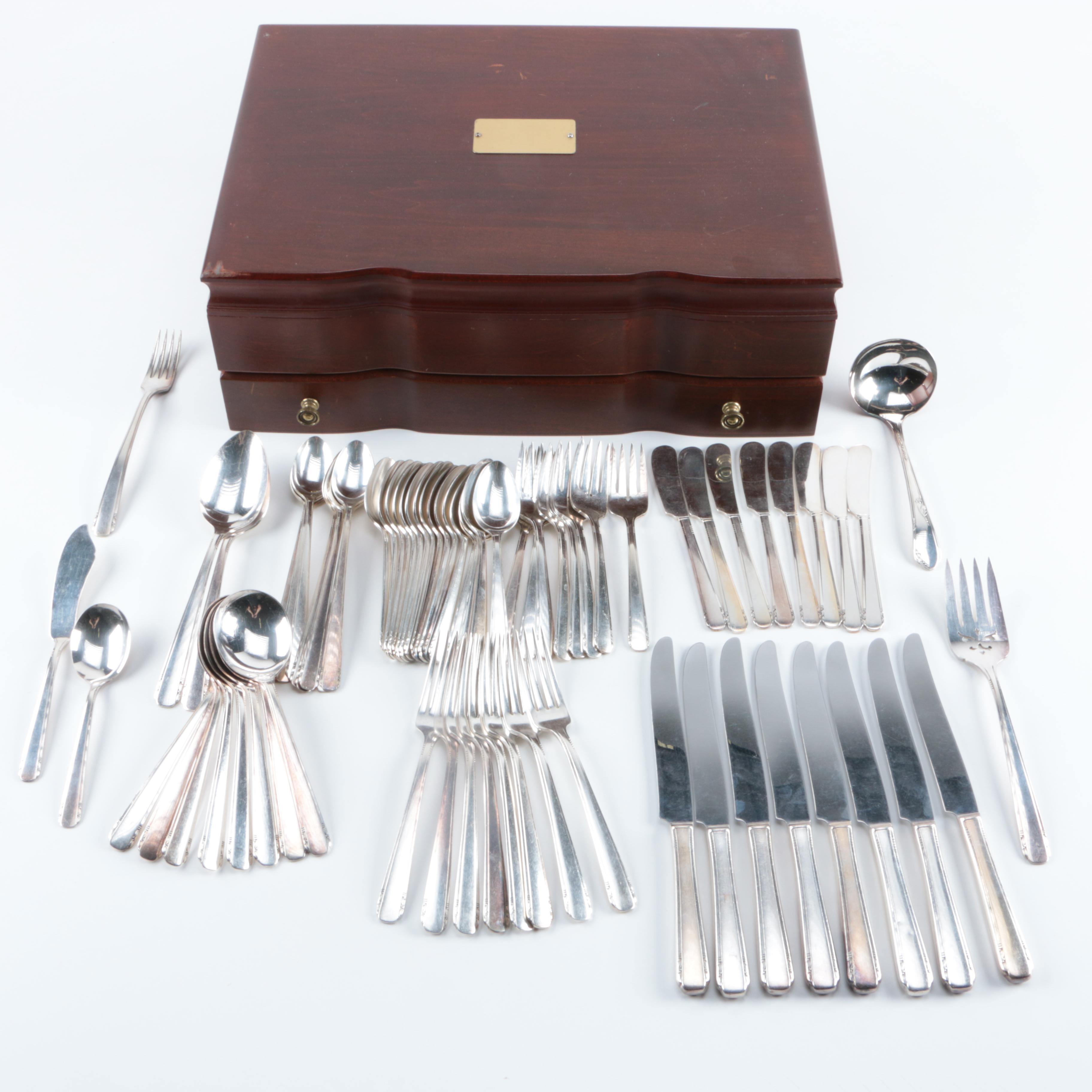 Oneida Community Tudor Plate "Elaine" Silver Plated Flatware Set