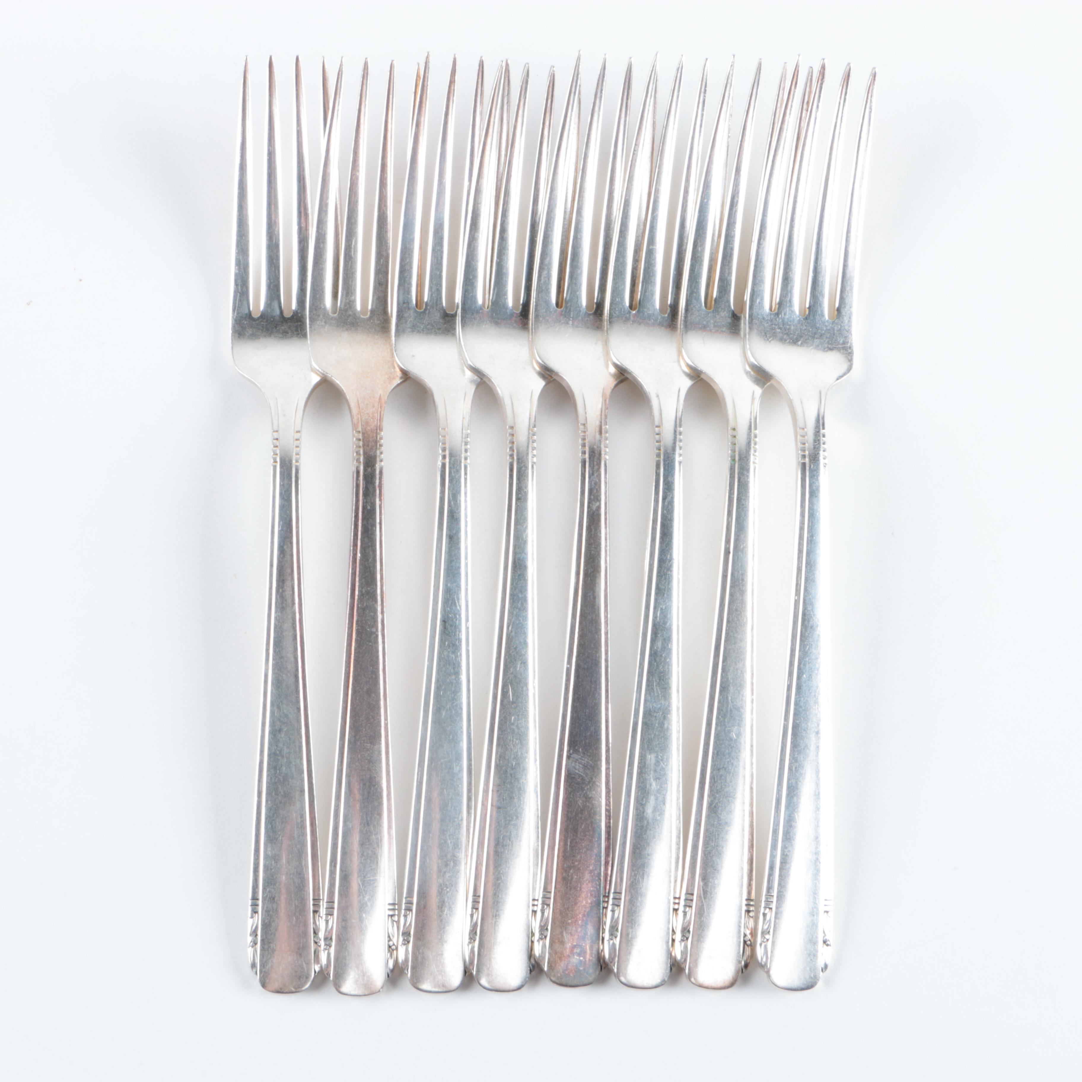 Oneida Community Tudor Plate "Elaine" Silver Plated Flatware Set