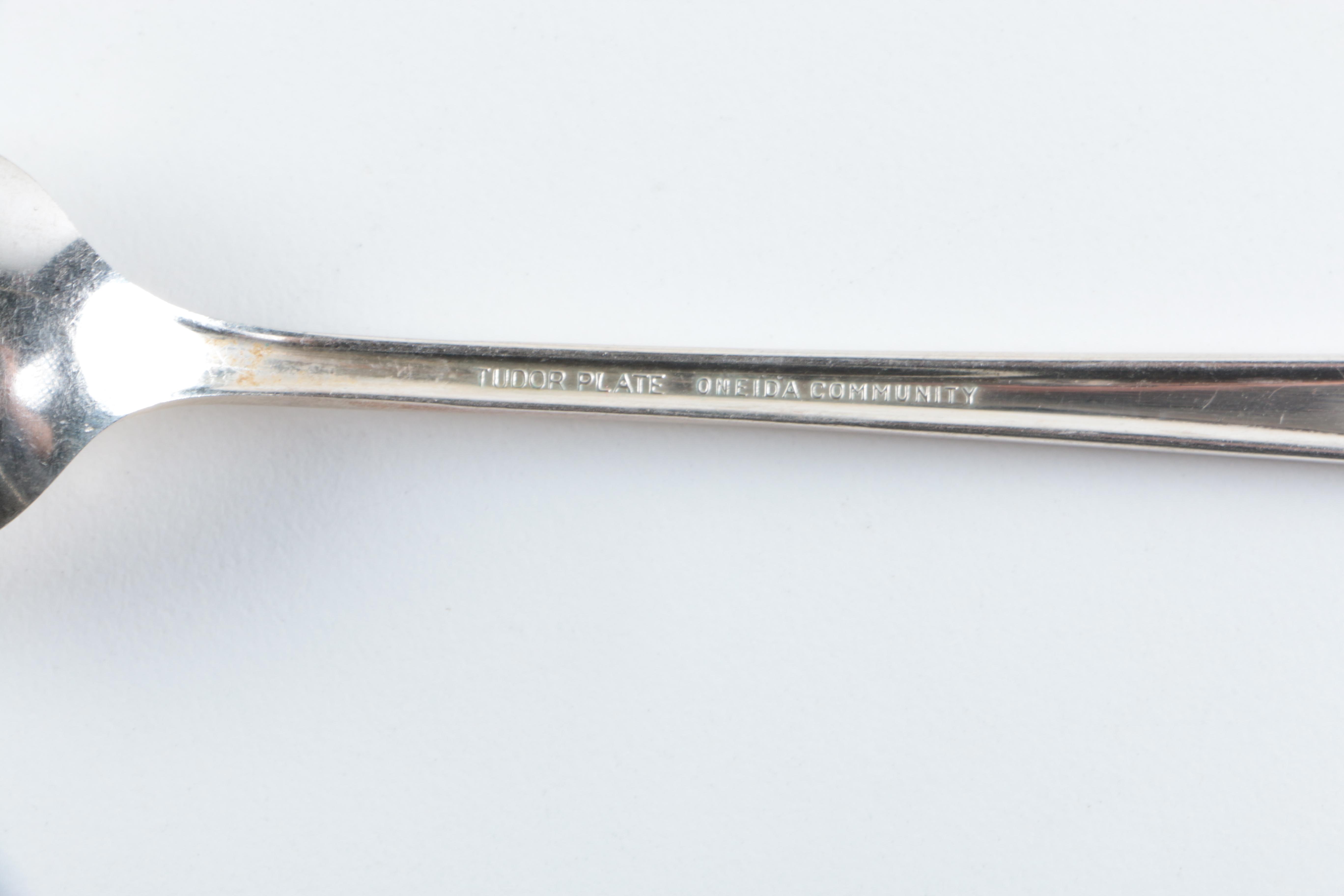 Oneida Community Tudor Plate "Elaine" Silver Plated Flatware Set