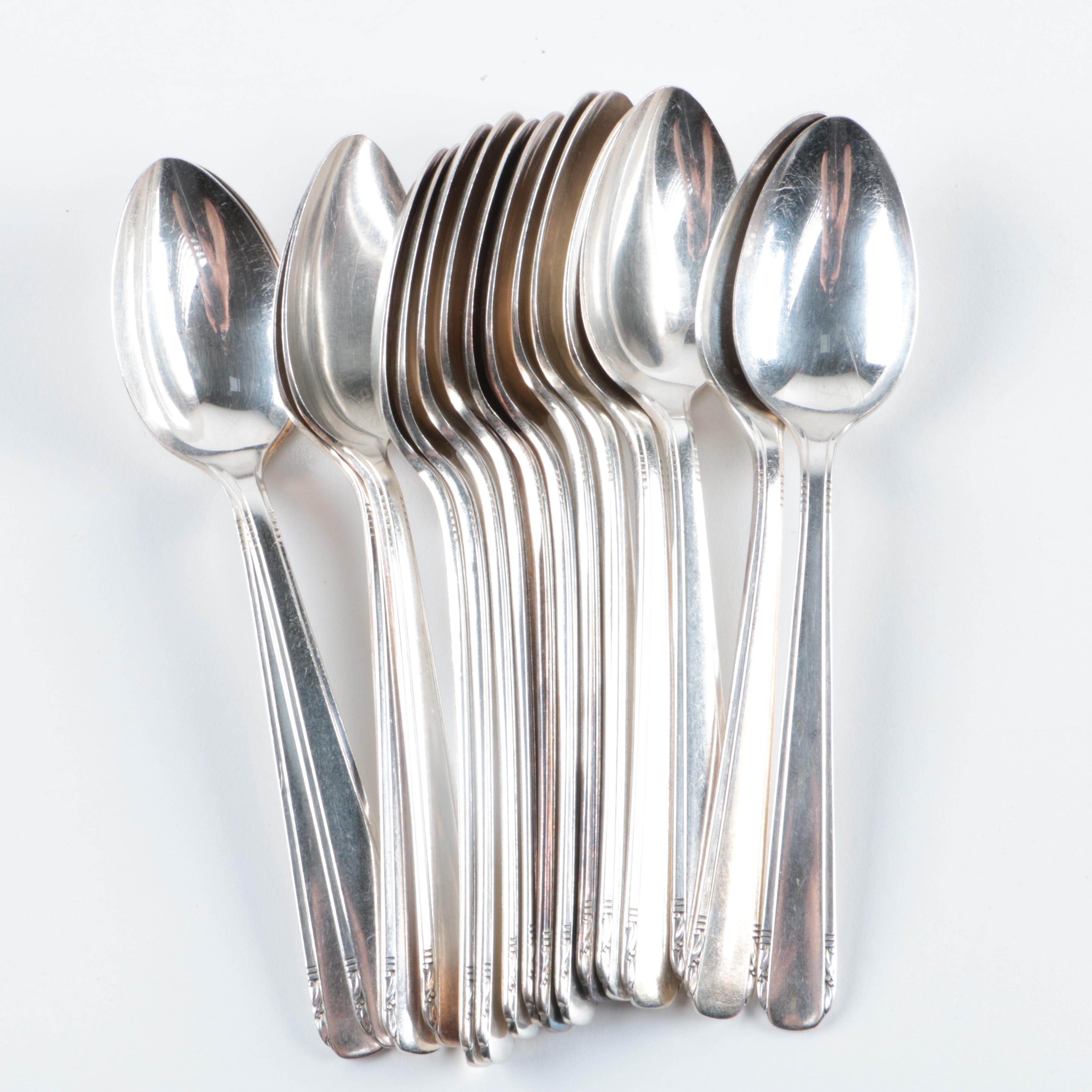 Oneida Community Tudor Plate "Elaine" Silver Plated Flatware Set