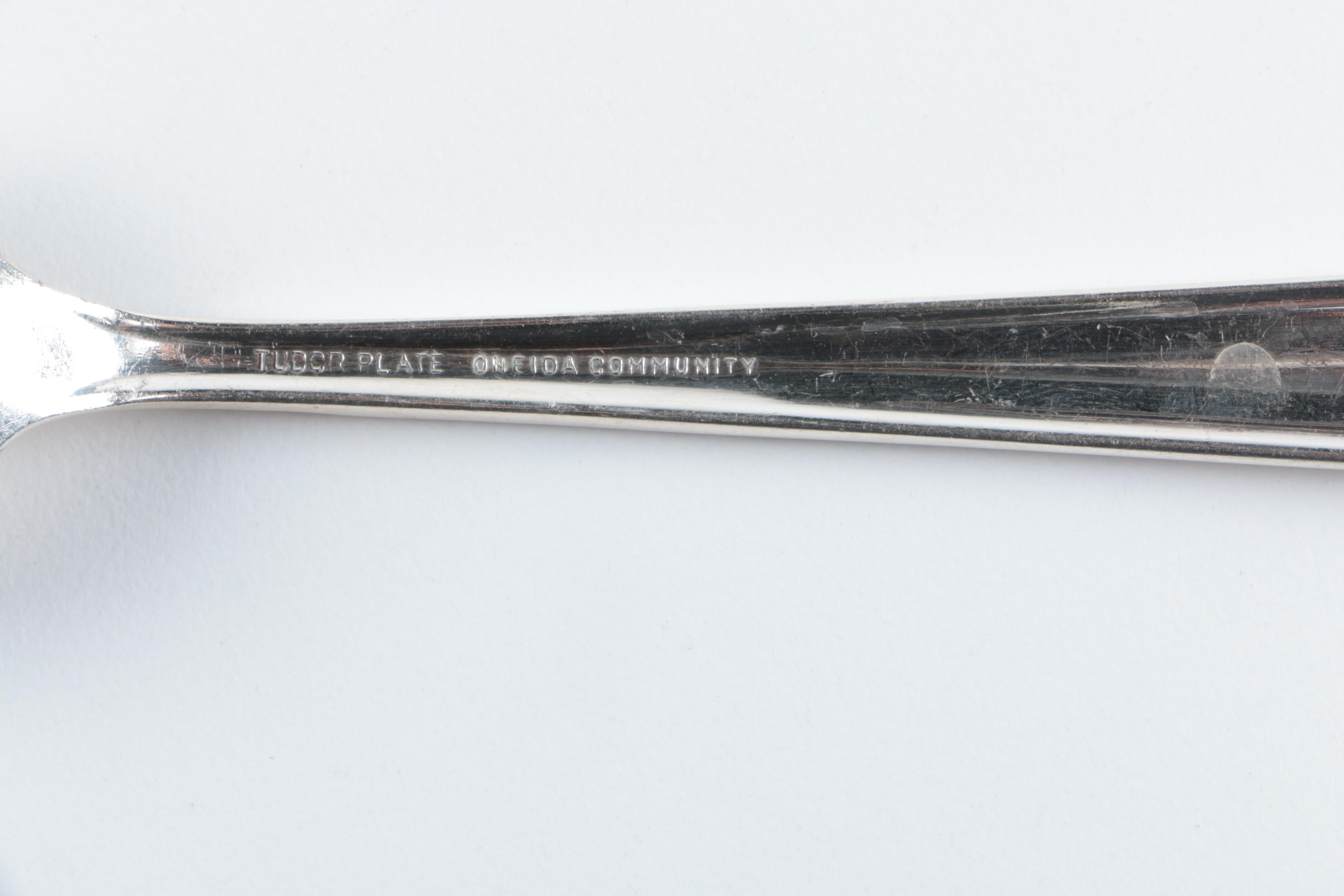 Oneida Community Tudor Plate "Elaine" Silver Plated Flatware Set