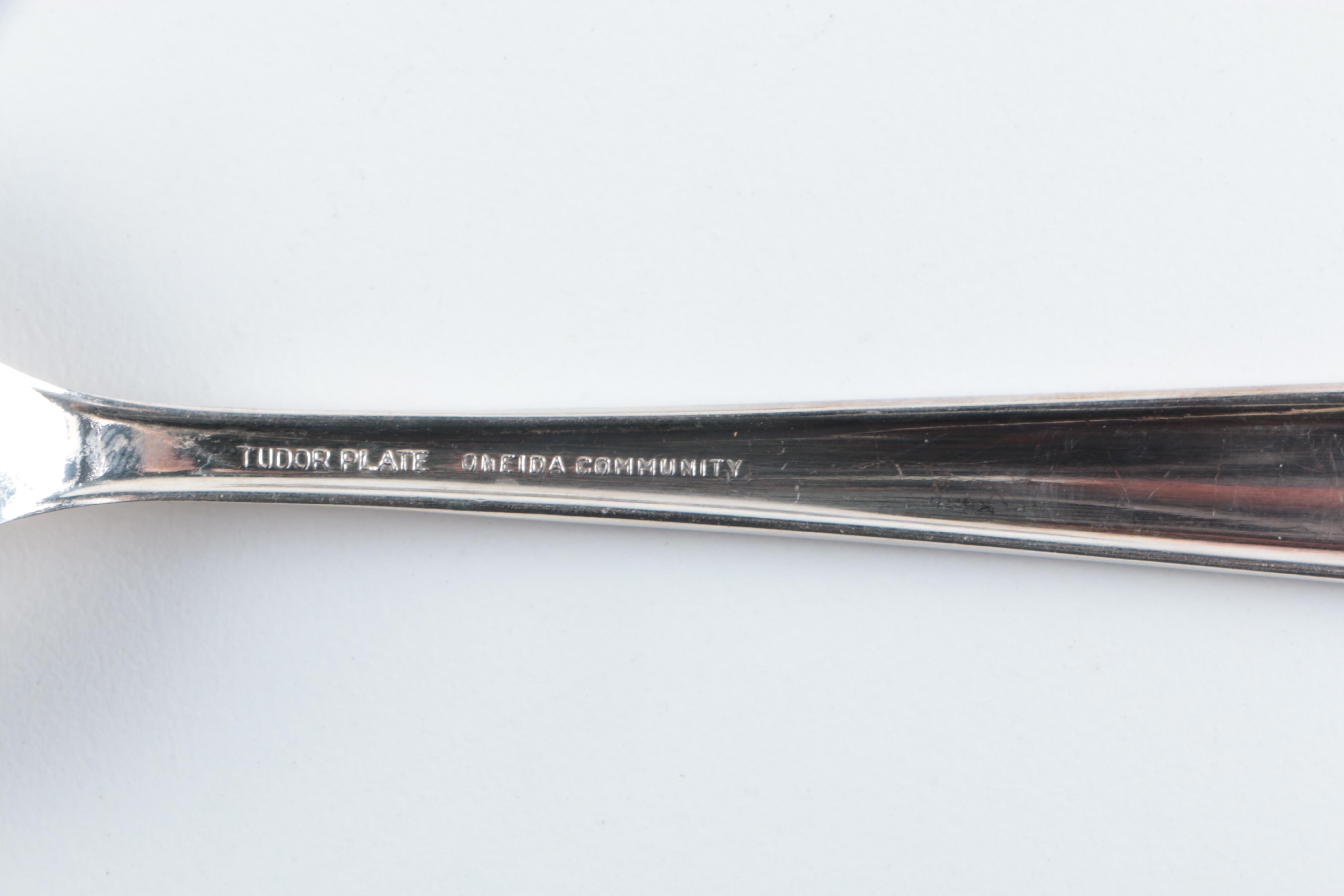 Oneida Community Tudor Plate "Elaine" Silver Plated Flatware Set