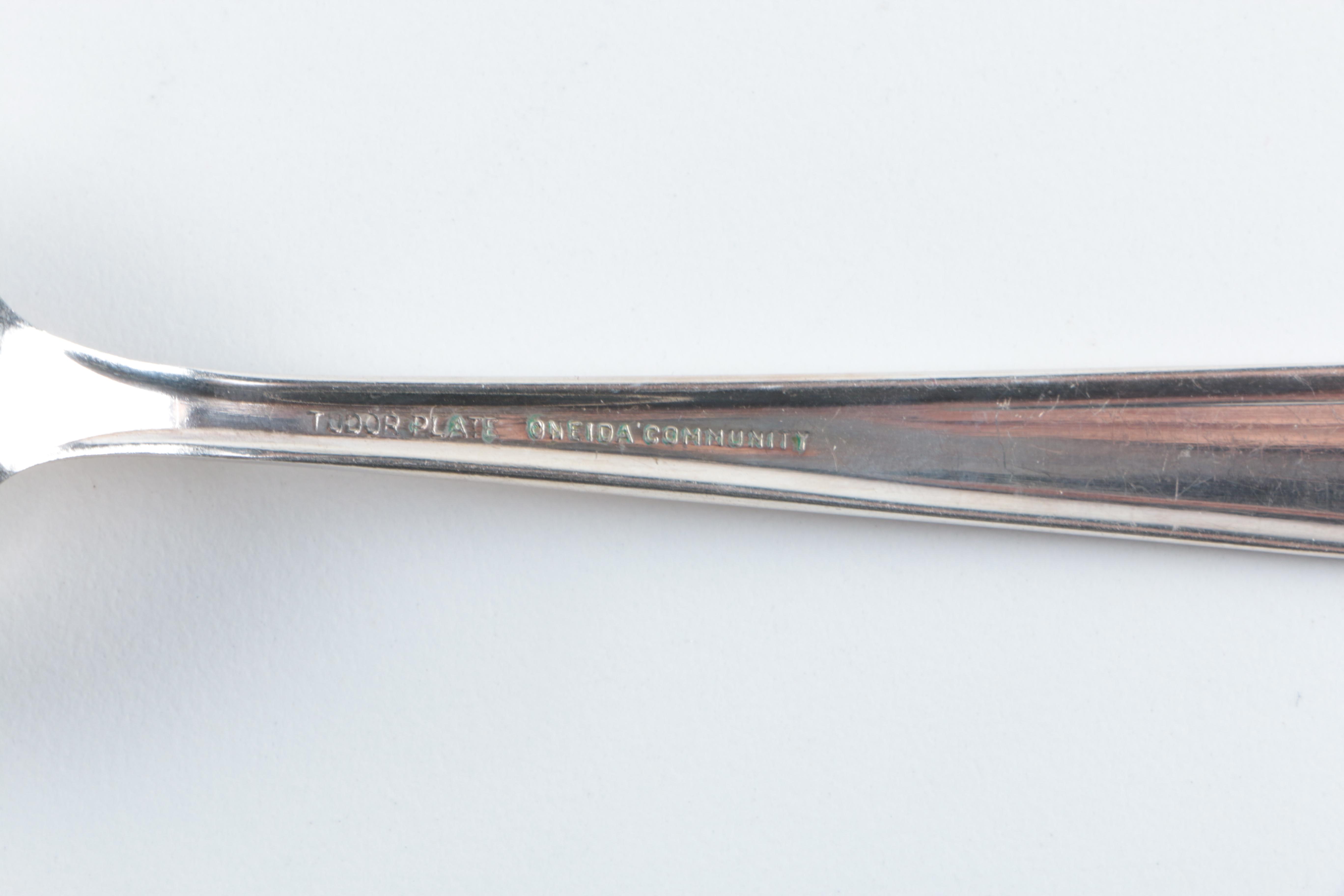 Oneida Community Tudor Plate "Elaine" Silver Plated Flatware Set