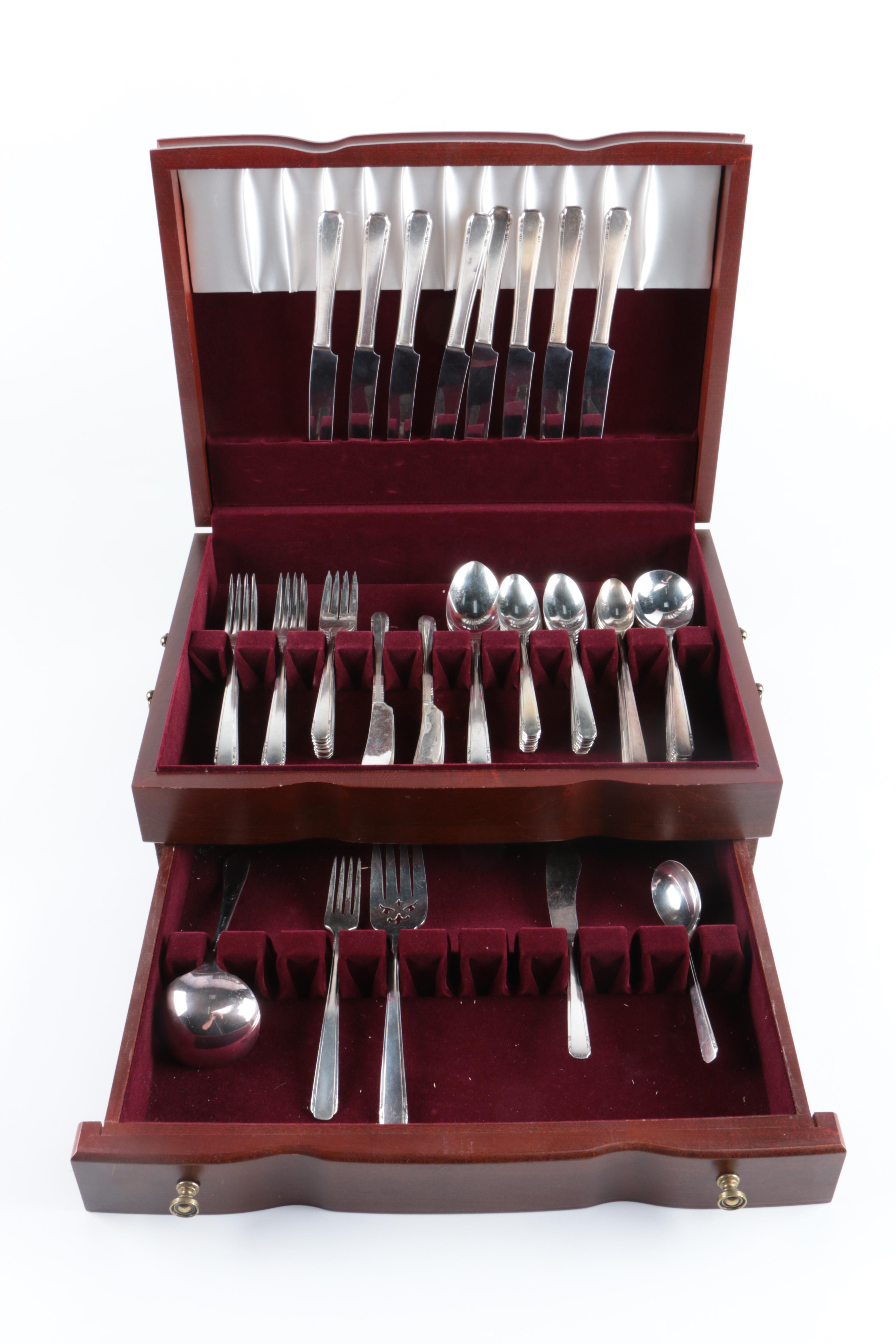 Oneida Community Tudor Plate "Elaine" Silver Plated Flatware Set