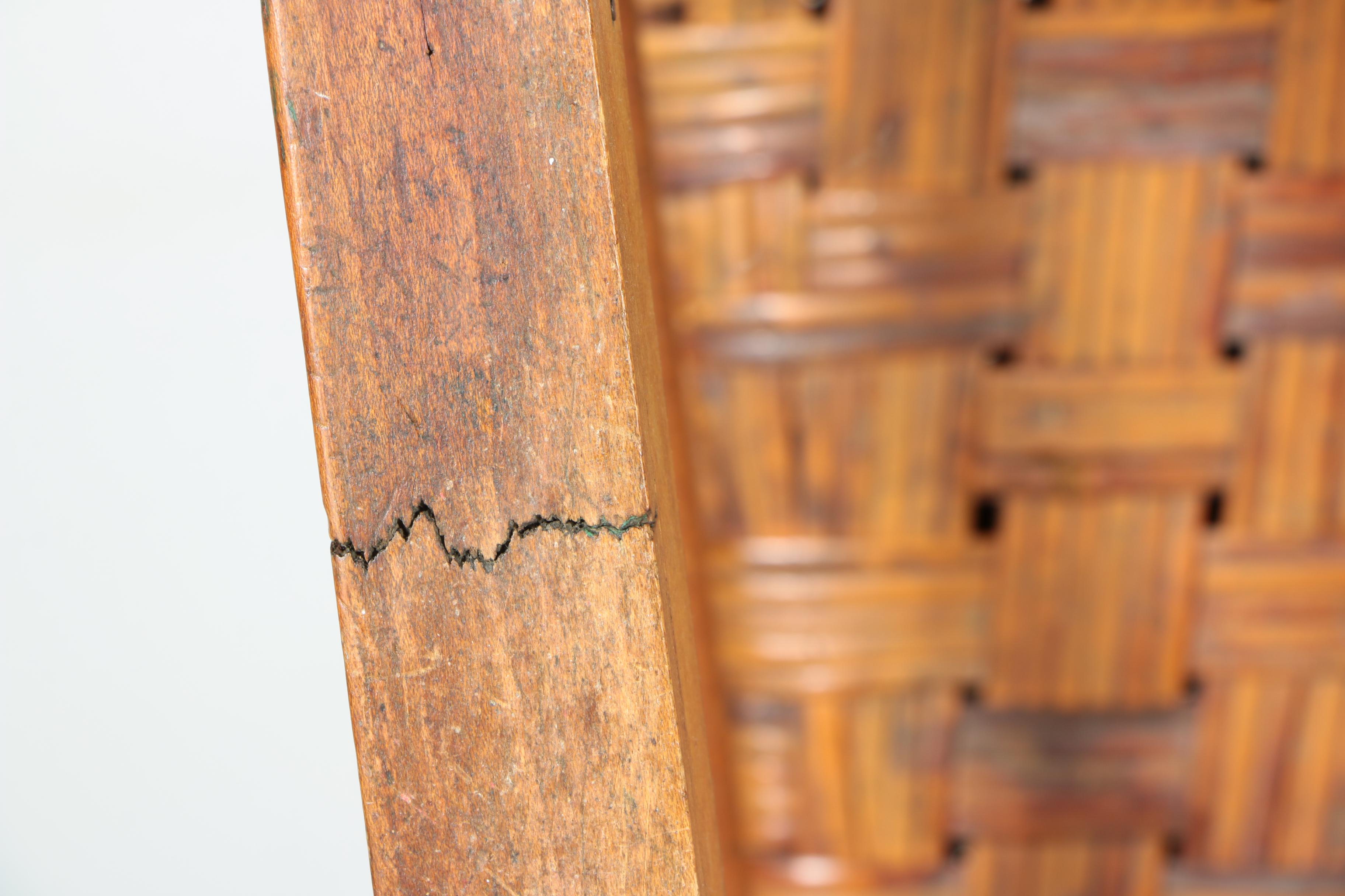 Wooden Rocking Chair with Woven Seat