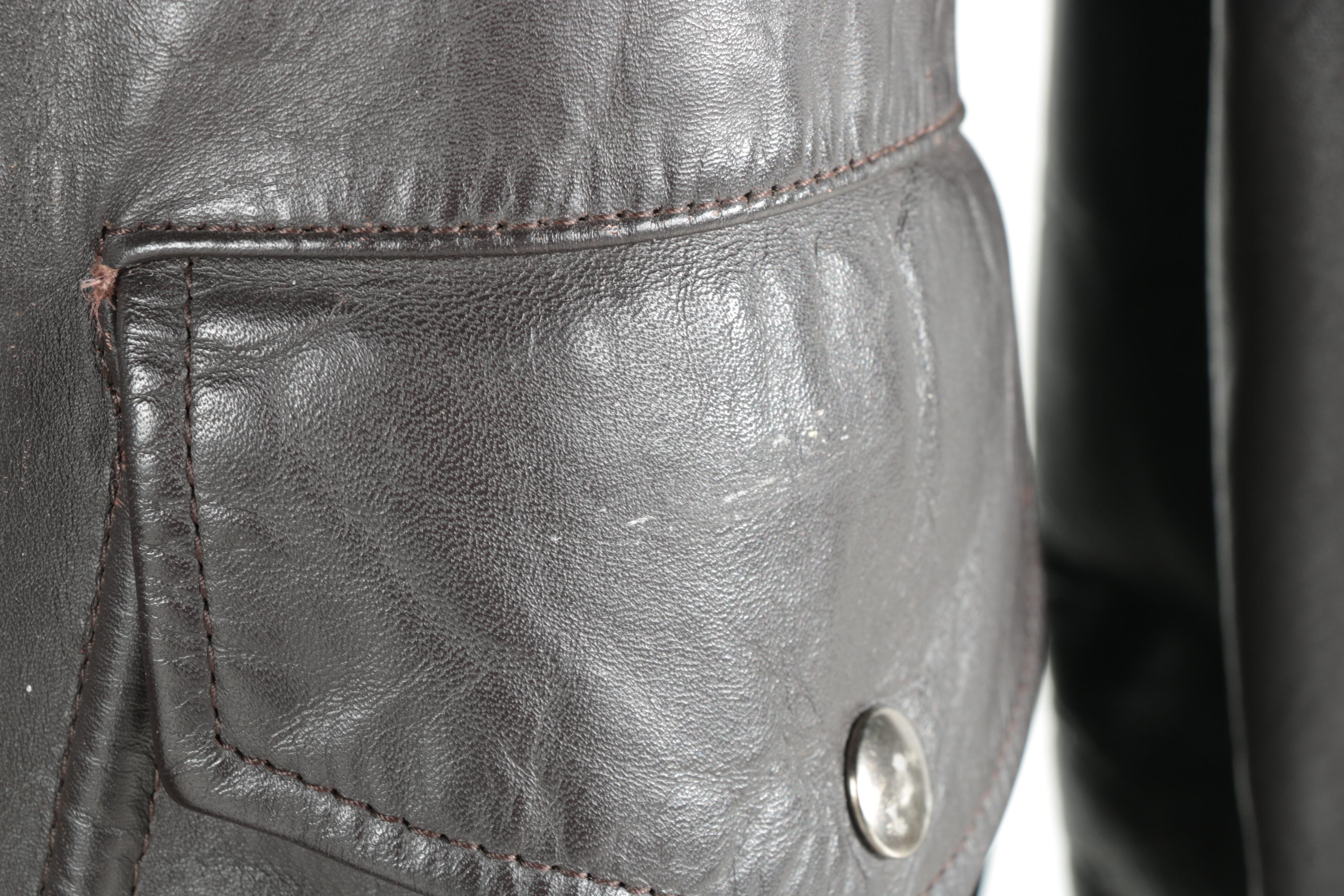 Men's Wilsons Brown Leather Bomber Jacket